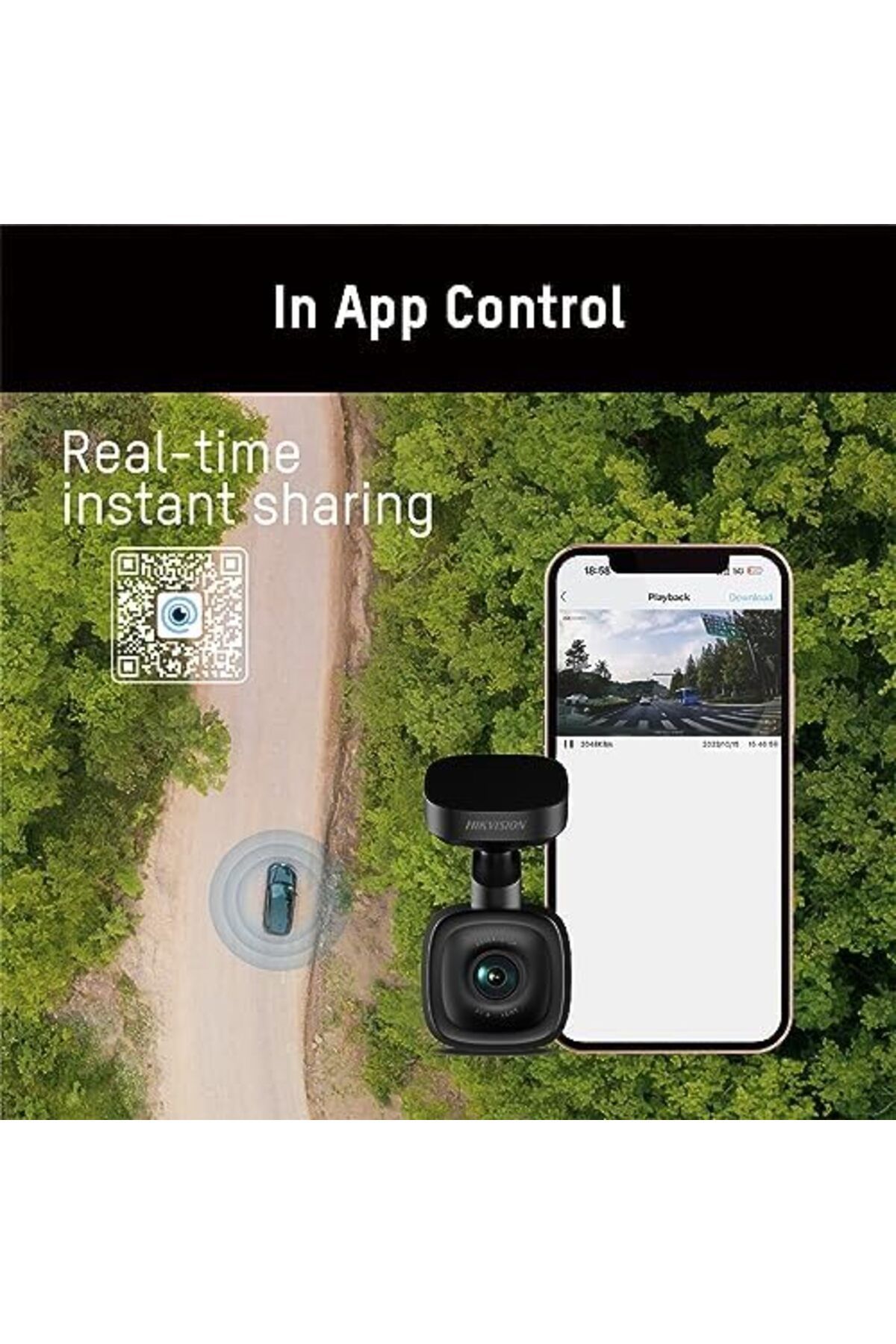 Hikvision-F6PRO Car Camera - Easy Installation - High Resolution with Wide Angle Lens 130° - F1.6 A 4