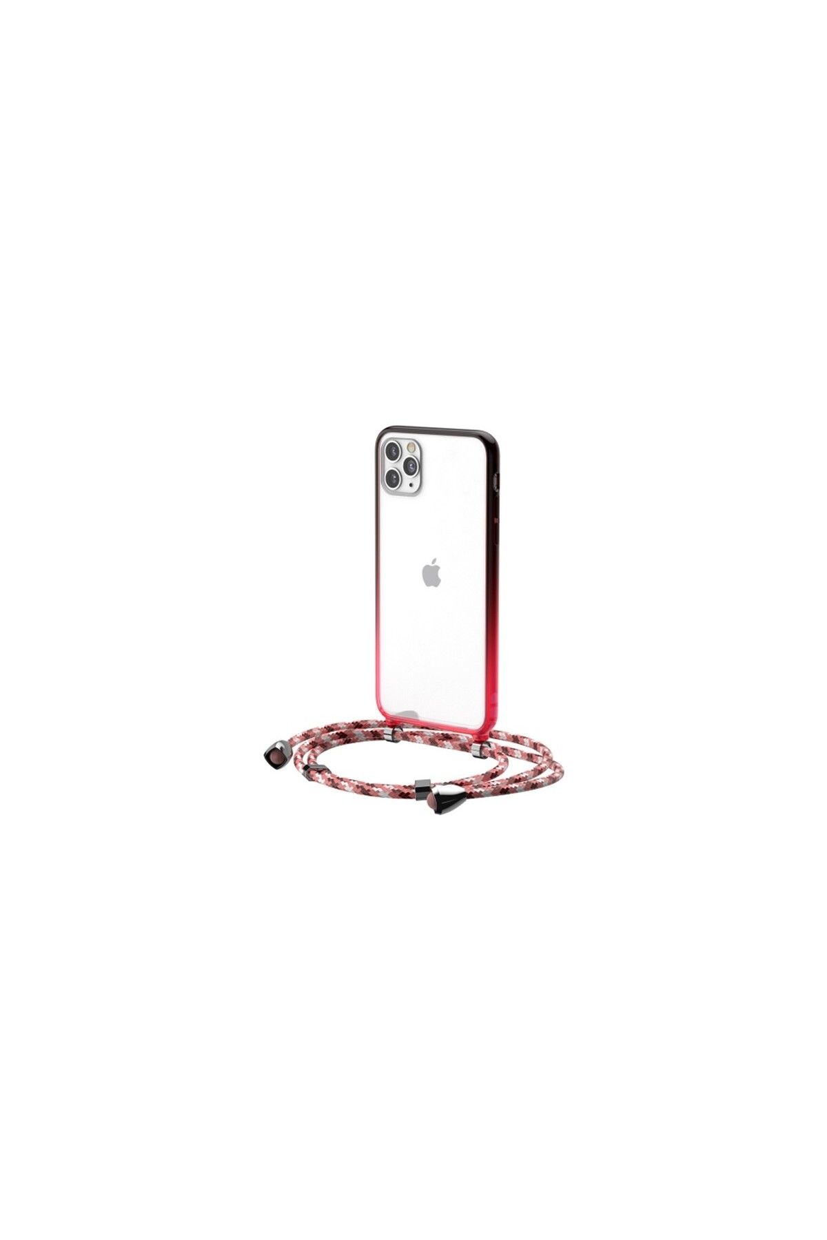 Baseus Element Crossbody Protective iPhone 11 Pro 5.8 Askılı Koruyucu Silikon Kılıf - Kırmızı