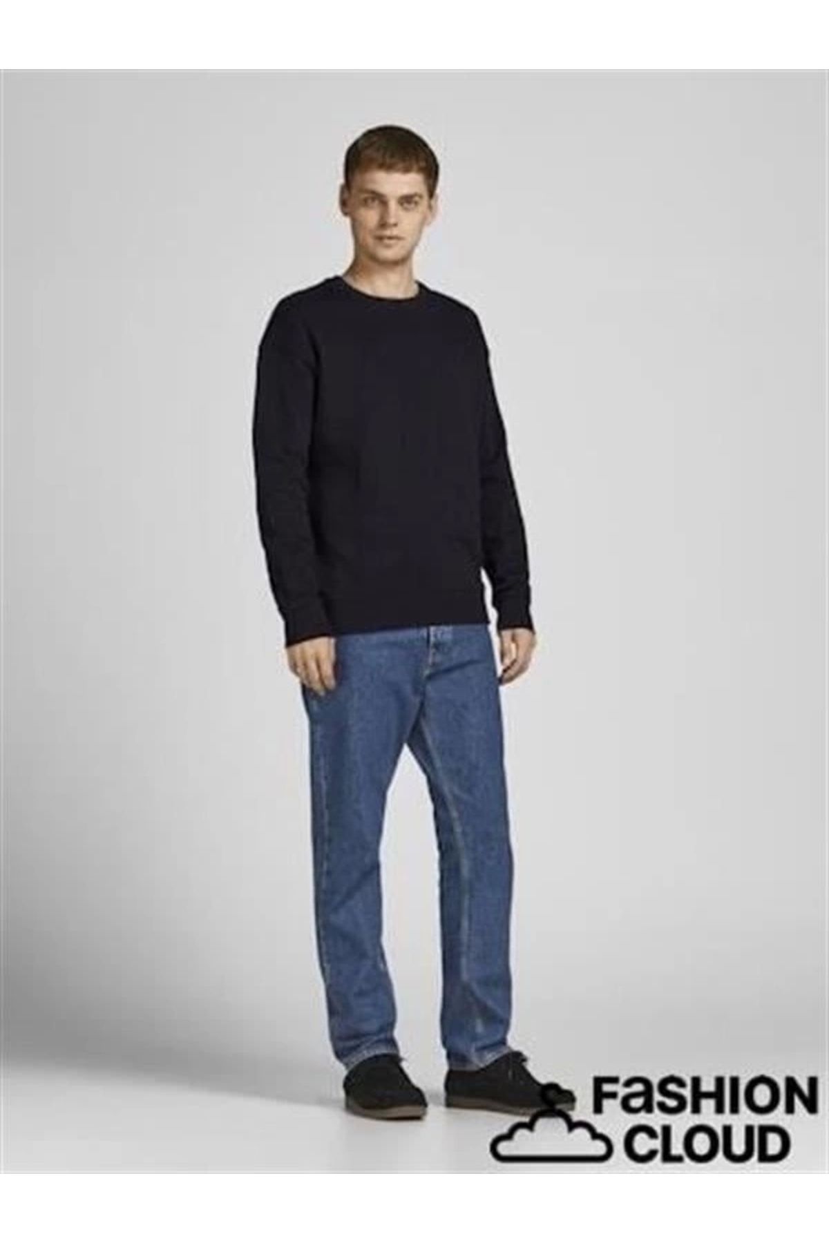 Lale Moda 2 İplik Baskısız Bisiklet Yaka Erkek Sweatshirt