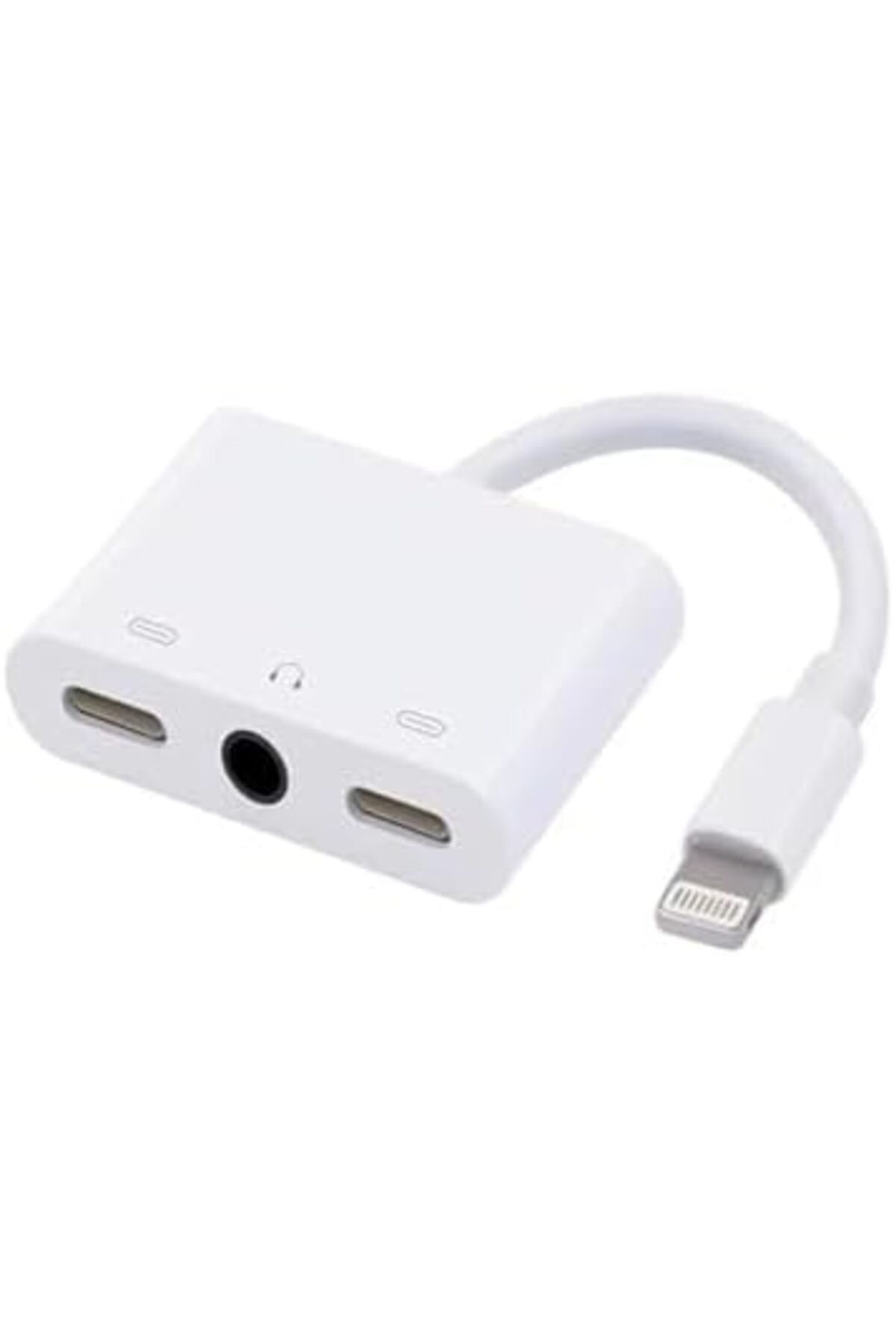 Generic-Lightning to Headphone Jack 3.5 mm Adapter 3-in-1 Splitter for iPhone/iPad/iPod 2