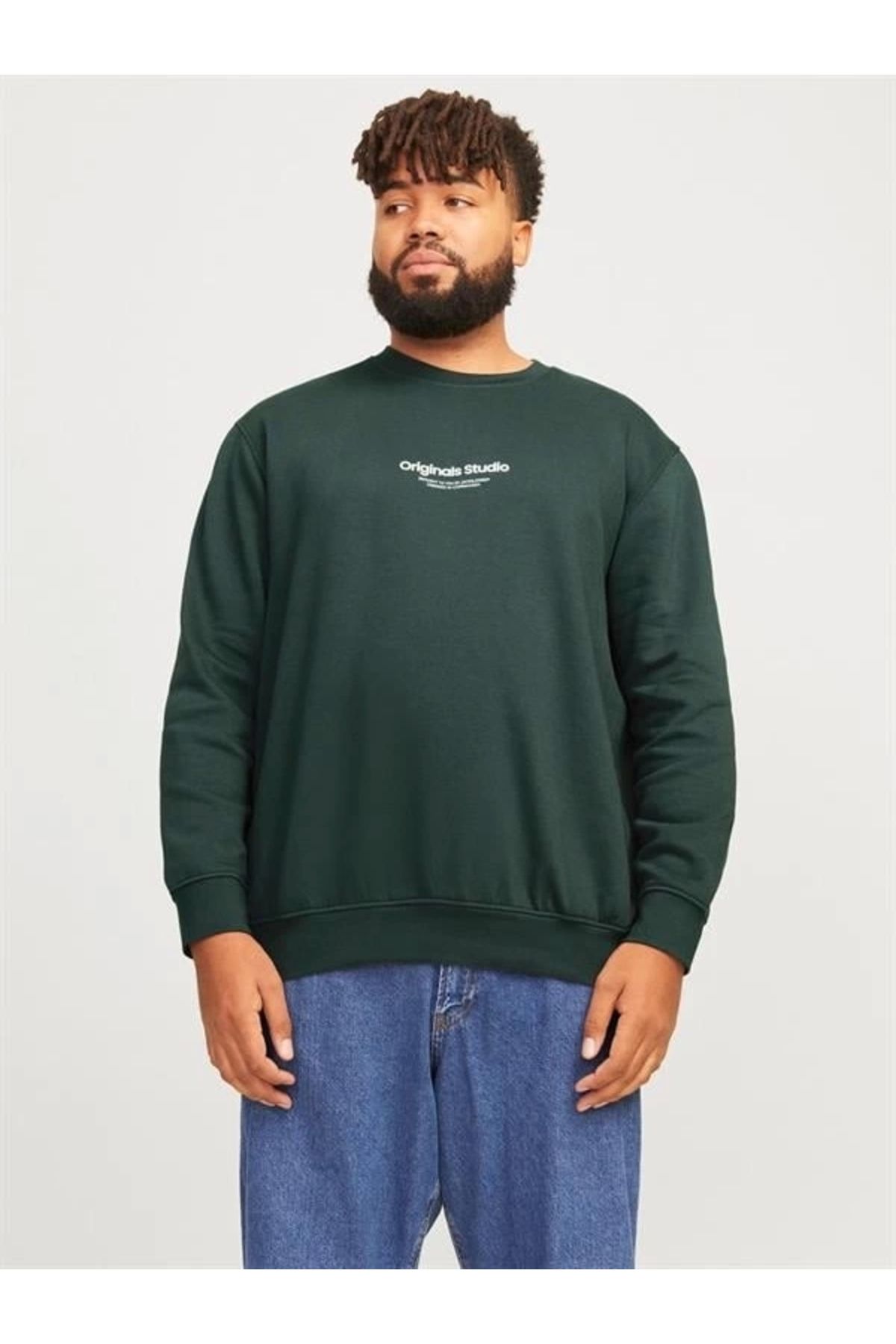 Lale Moda Büyük Beden Erkek Sweatshirt