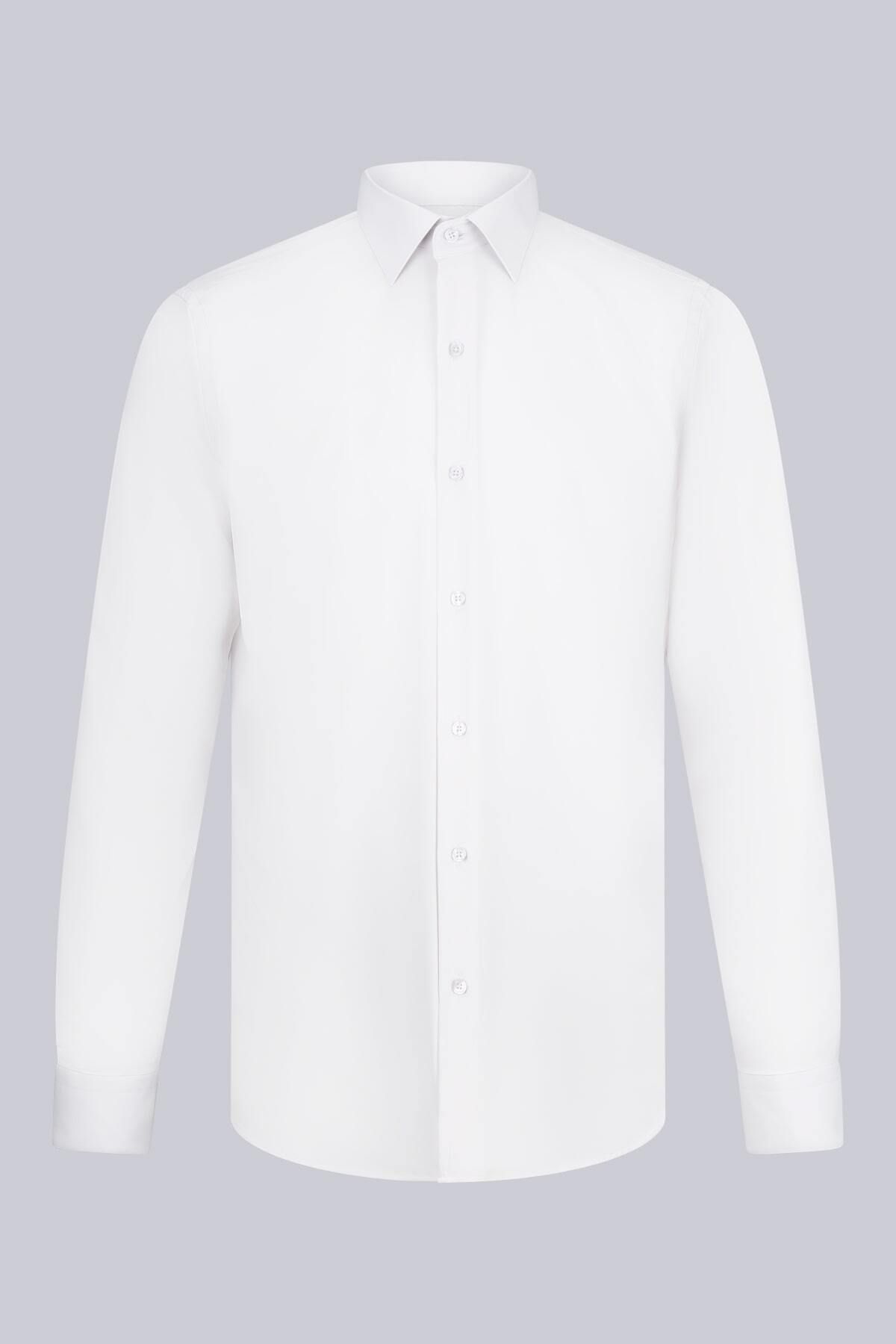 Hatemoğlu Taş Comfort Fit Slim Yaka Uzun Kollu Gömlek