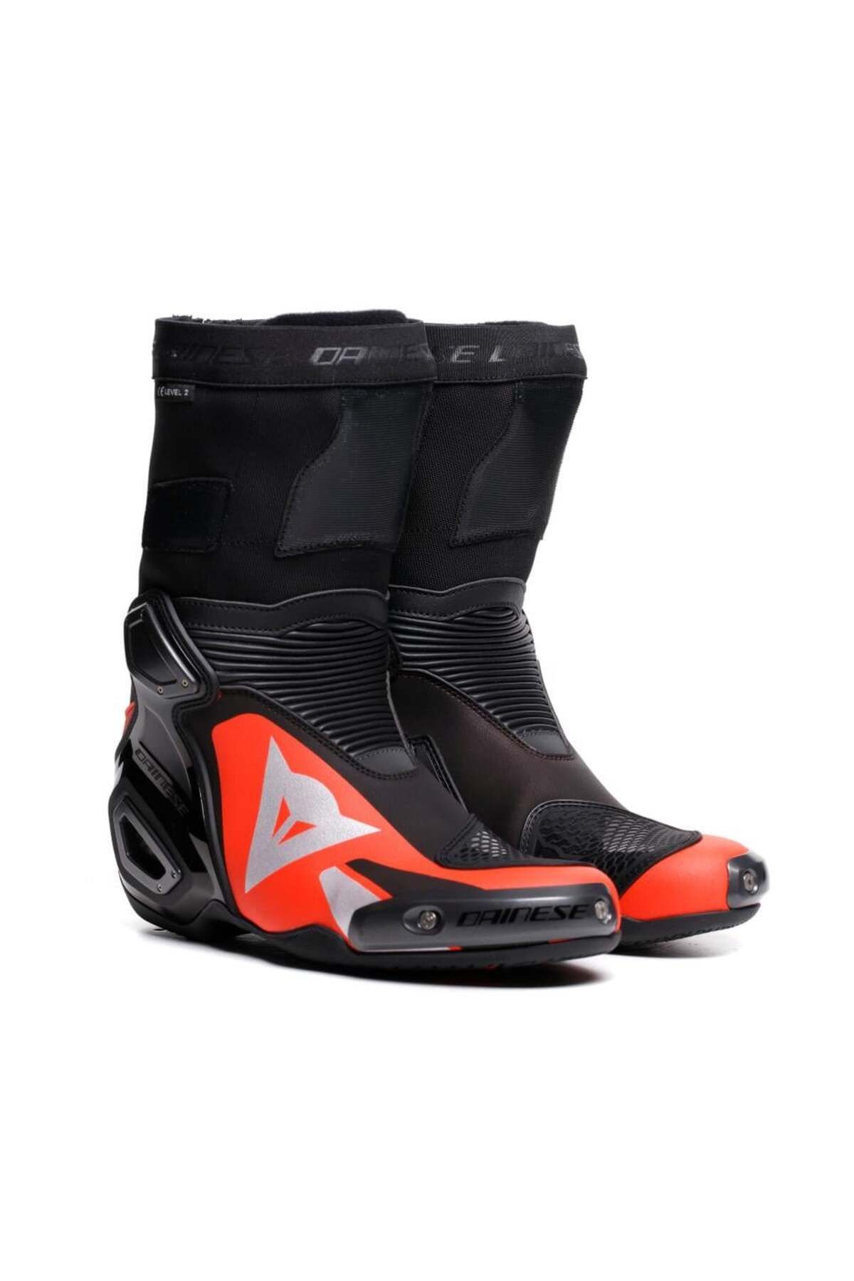 Dainese Axial 2 Black Red Fluo Deri Bot