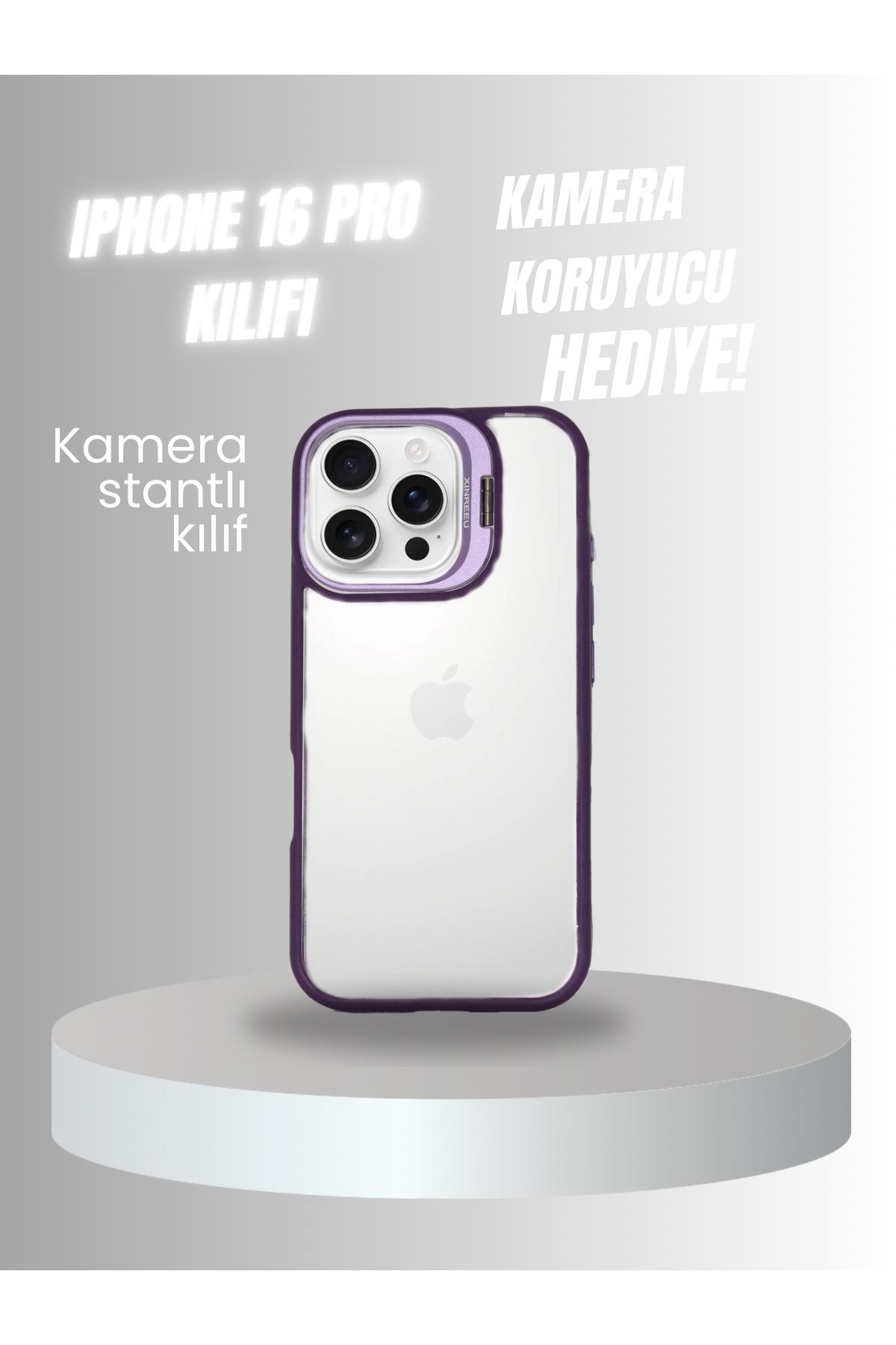 PERLA MOBILE IPHONE 16 PRO MOR MEGA KAMERA KORUYUCULU KILIF