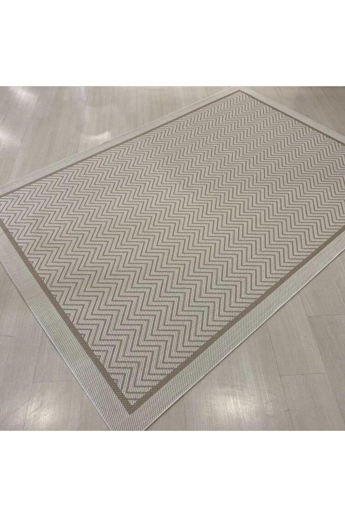 Halıcı Mustafa Jüt Sisal Halı 9717 Bej Beyaz Serisi Salon Oturma Yatak Odası Halısı