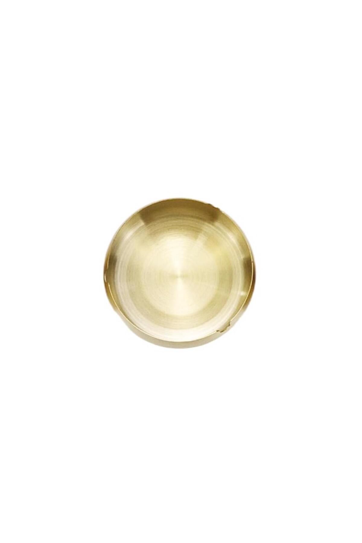YDGR Gold Paslanmaz Çelik Küllük Masa Üstü Küllük Altın Yuvarlak Kül Tablası
