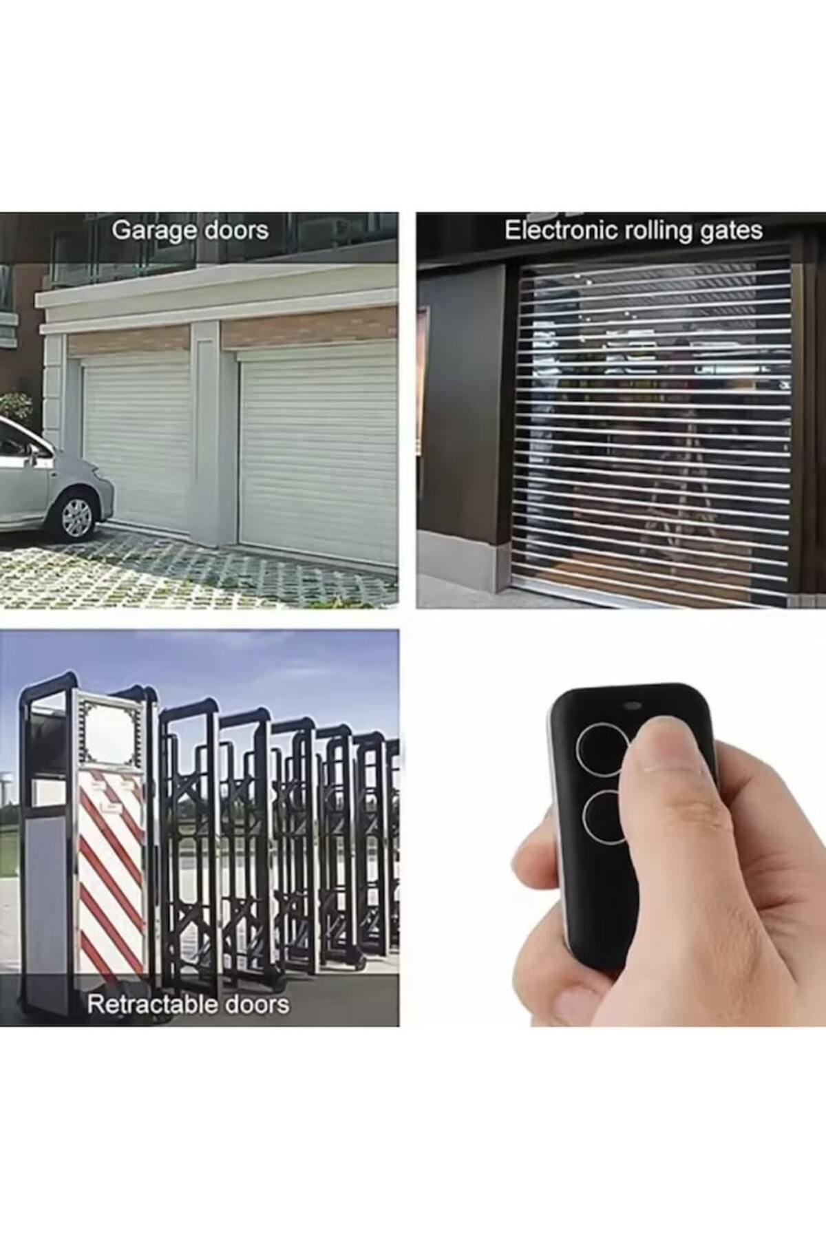 OEM-Universal Remote Control for Gates and Barriers with 4 Buttons, Mbong®, 433.92MHz Fixed Code, Red 3