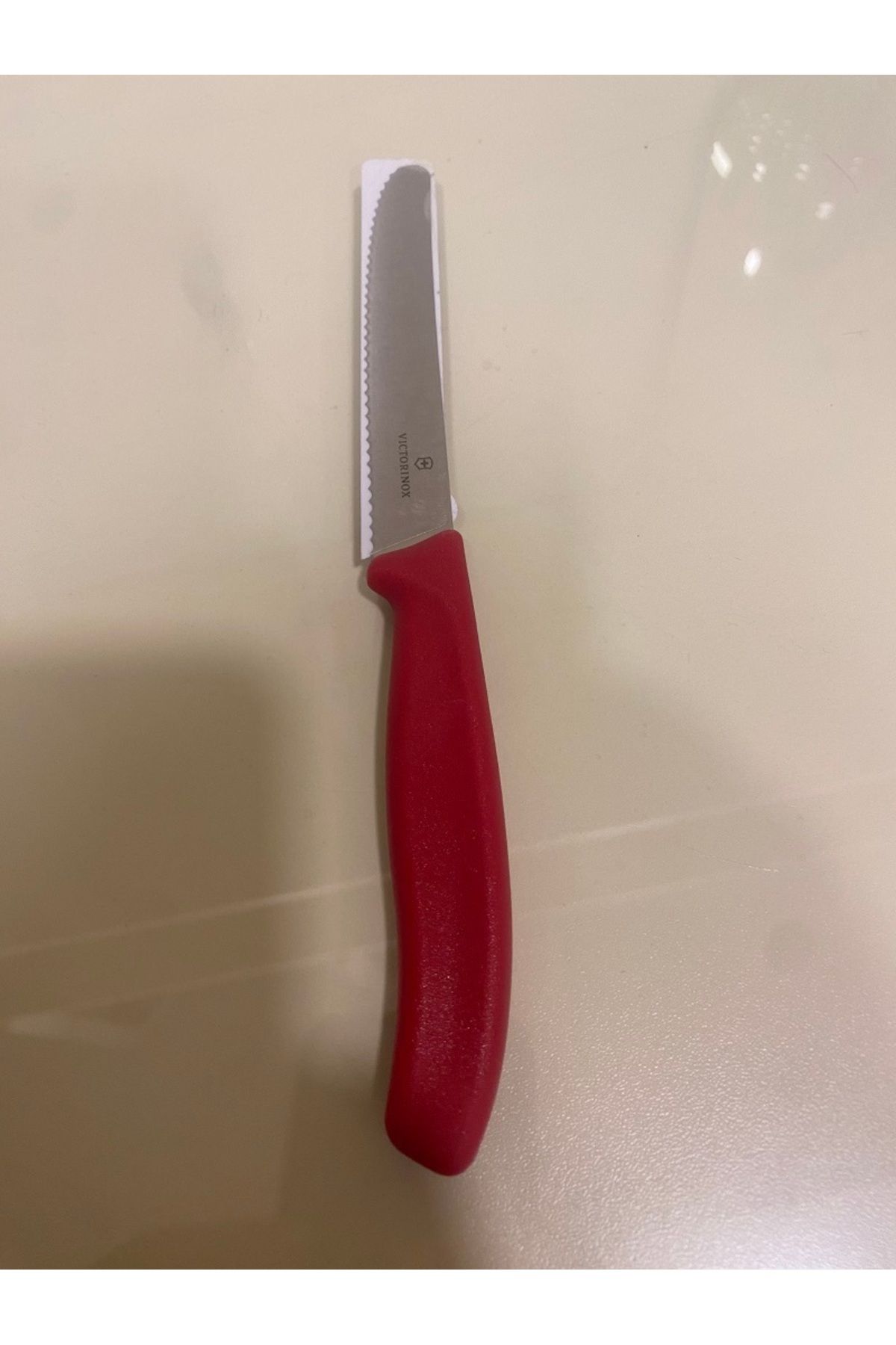 PLUS HOME BIÇAK BÜYÜKBOY YUVARLAK BAŞLI TIRTIKLI KIRMIZI KOD 67831