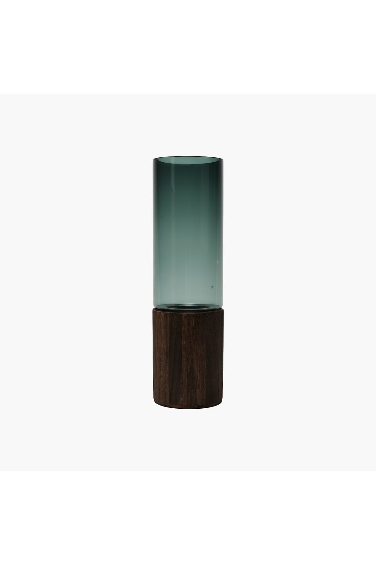 JASMIN CONCEPTS Ahşap Stantlı Vazo Koyu Yeşil XXXL ∅12X41cm