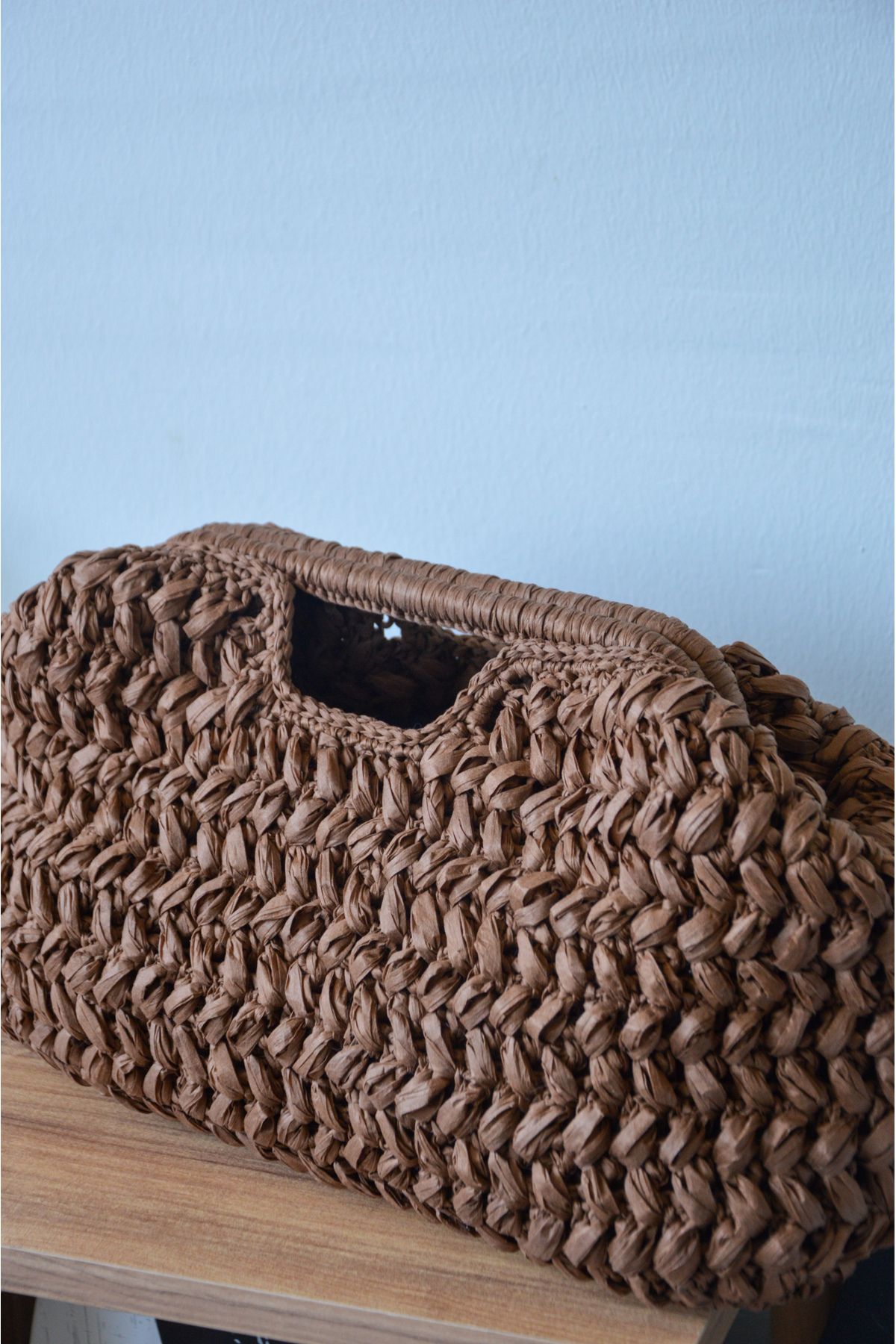 Nova and co Doğal Rafya Clutch Çanta