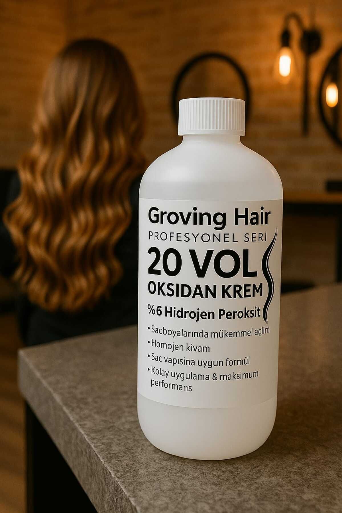GROVİNG HAİR Groving Hair 20 Vol Oksidan Krem Artego %6 Hidrojen Peroksit, Profesyonel Premium Formül, 250 ml