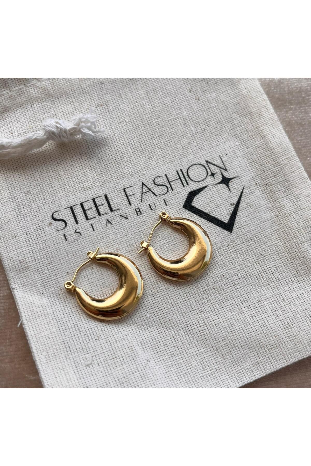 Steel Fashion İstanbul PASLANMAZ ÇELİK DAMLA KÜPE