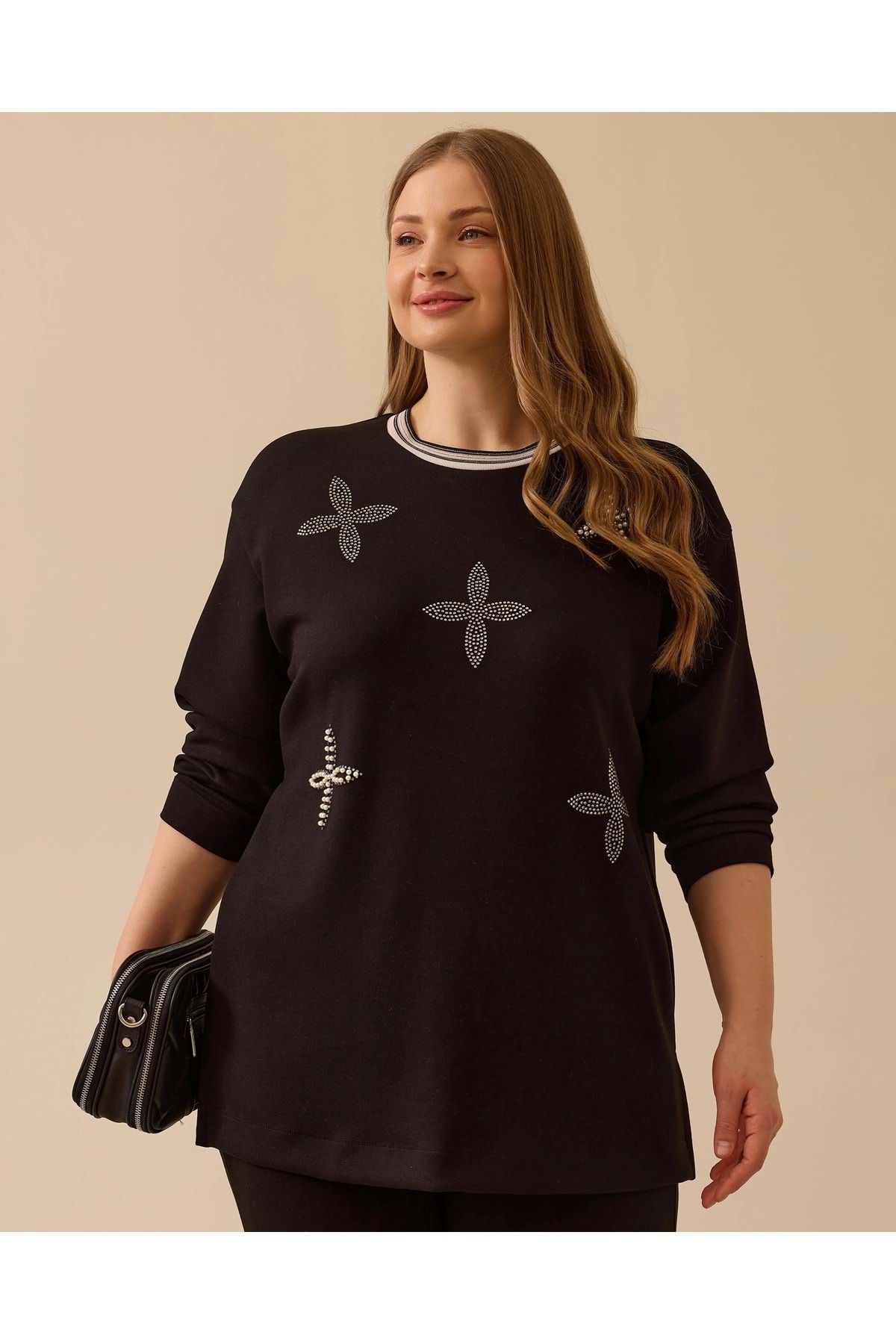 Gala-Xi GALA-Xİ SWEATSHİRT 25Y-GX-2512314002 SİYAH 46
