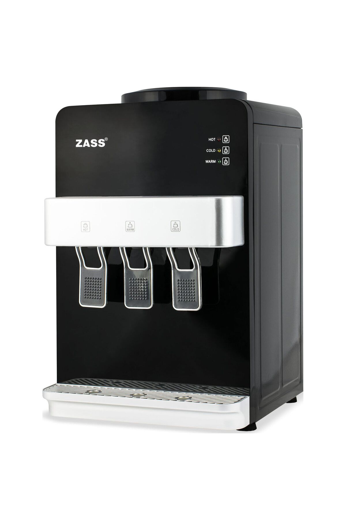 Zass Dozator De Apă Pentru Birou, Ztwd 14c Cu Compresor, Putere De Încălzire 550w, Putere De Răcire 90w, Negru - One Size