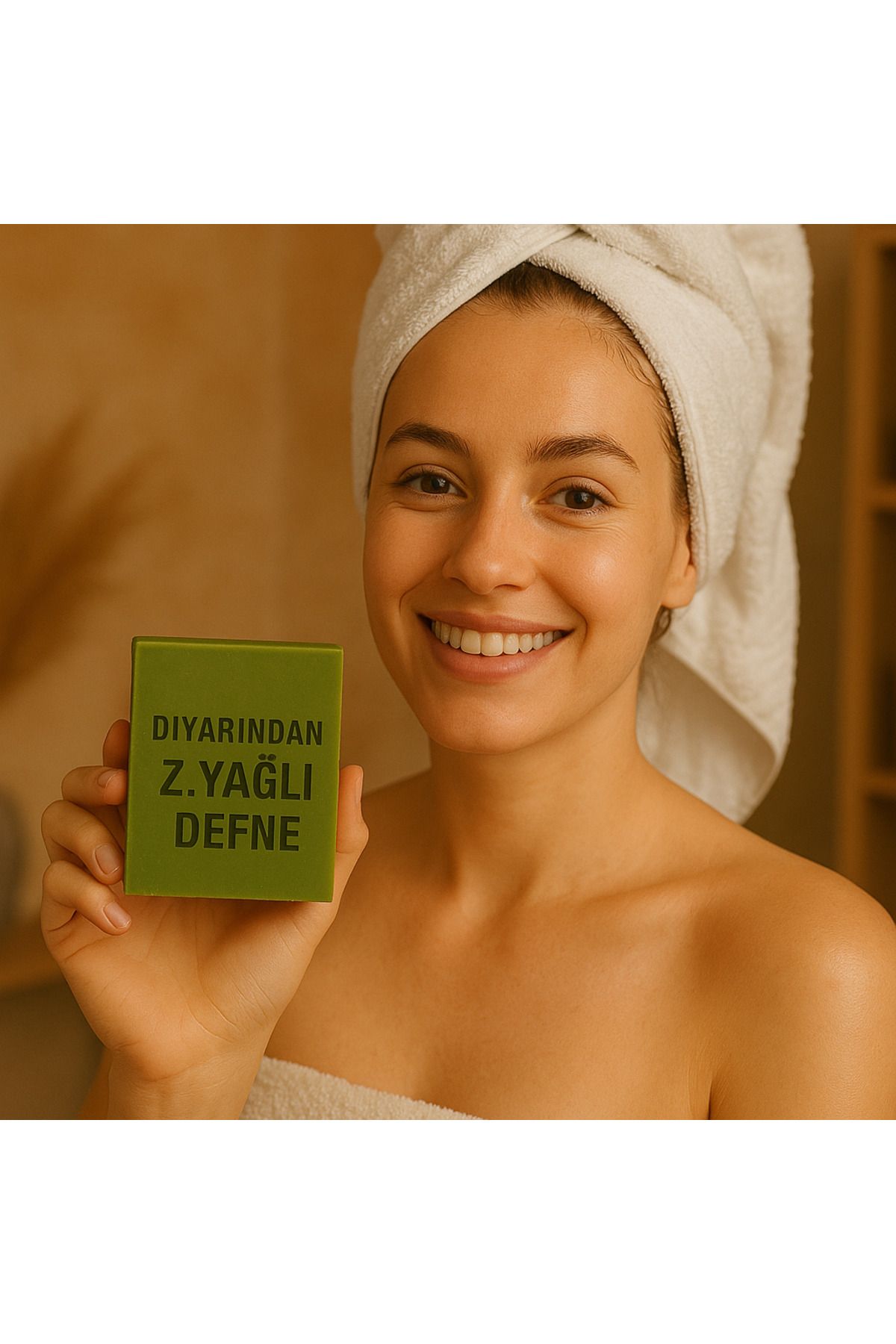 Diyarından Hatay Doğal Zeytinyağlı Defne Sabun 3 Adet (375 Gr)