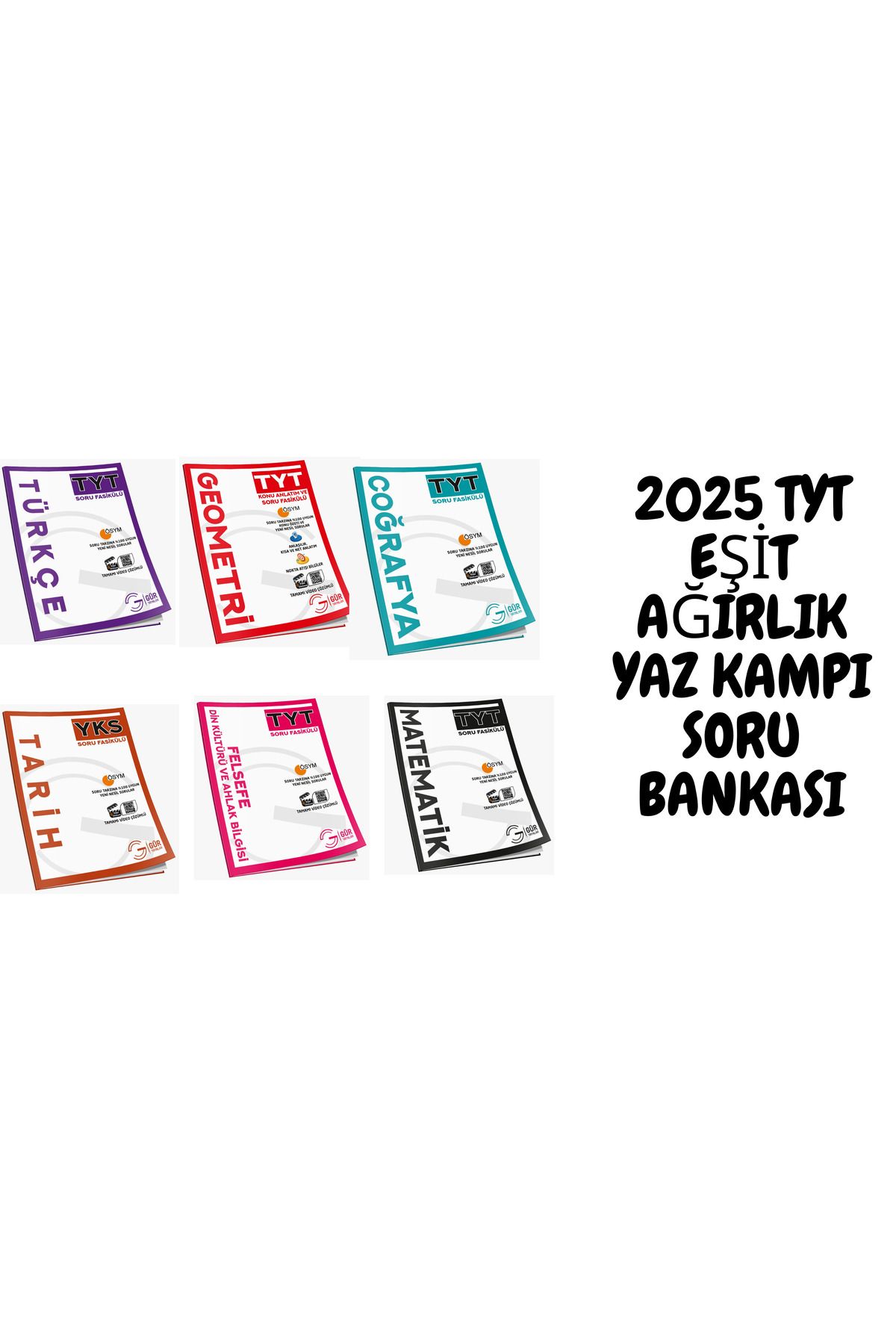 Gür Yayınları 2025 TYT EŞİT AĞIRLIK YAZ KAMP SORU BANKASI