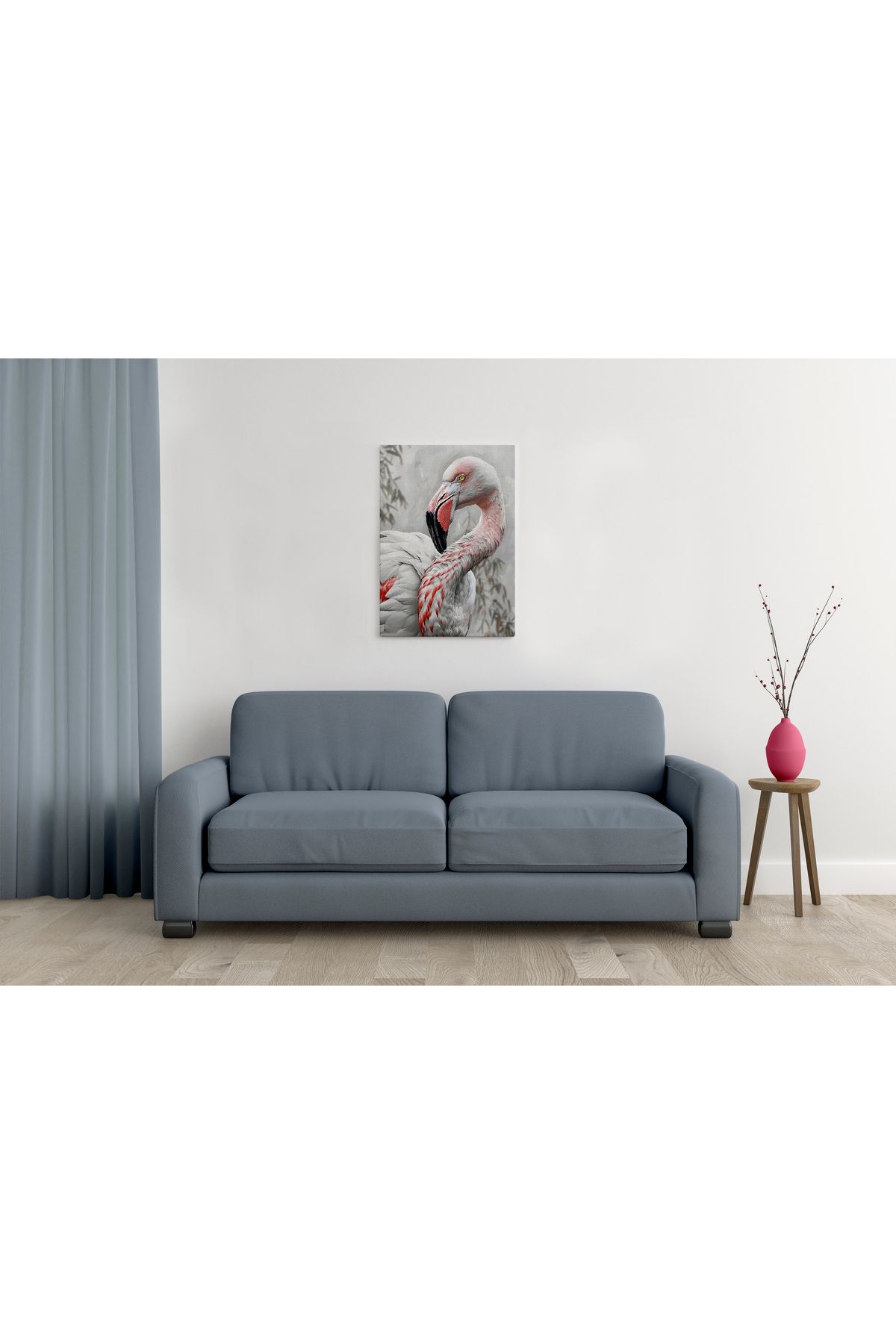 waspandhornet Flamingo Figürlü Dekoratif Tablolar