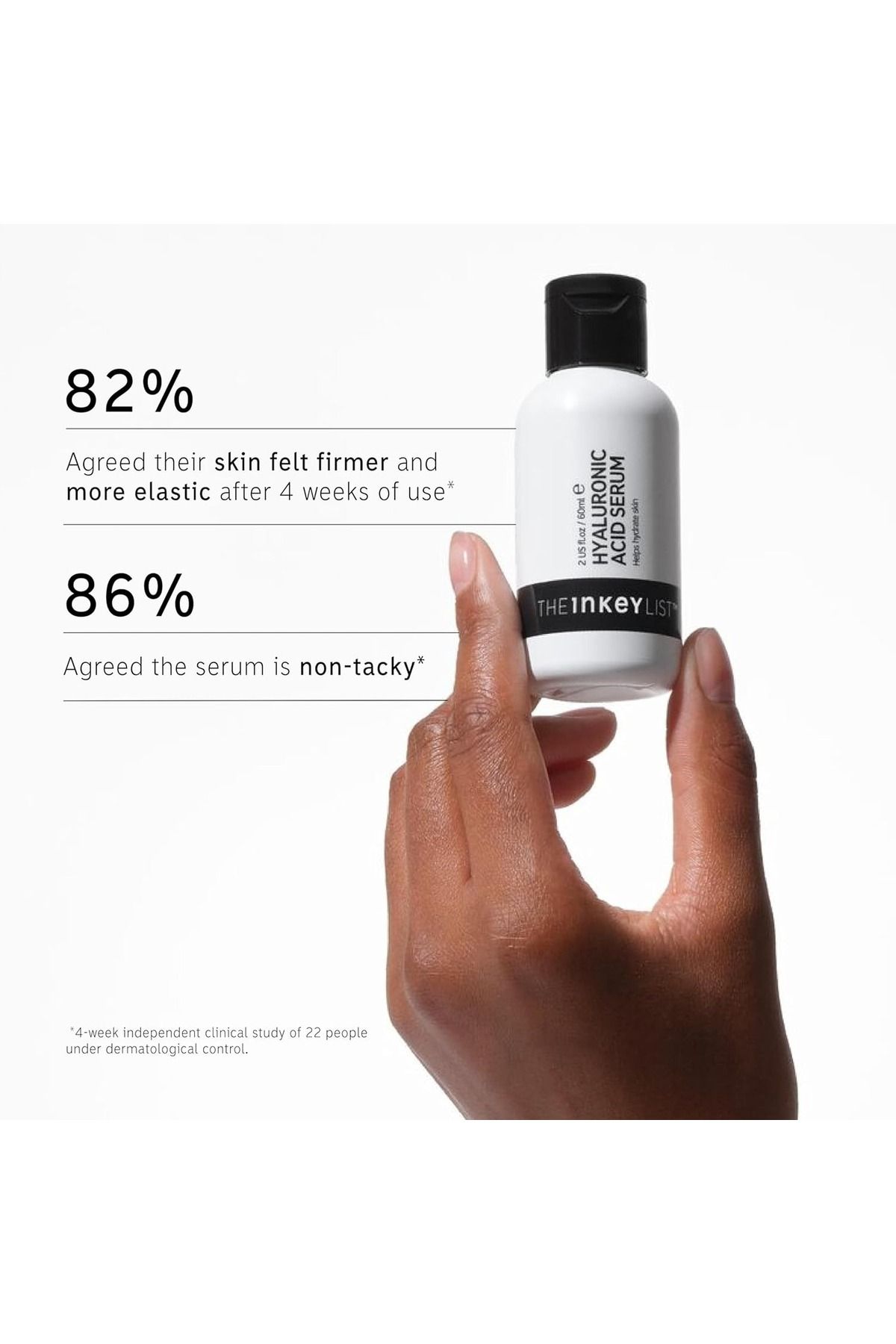 THE INKEY LIST-2% Hyaluronic Acid Hydrating Serum to Plump and Smooth Skin for All Skin Types, 30ml 3