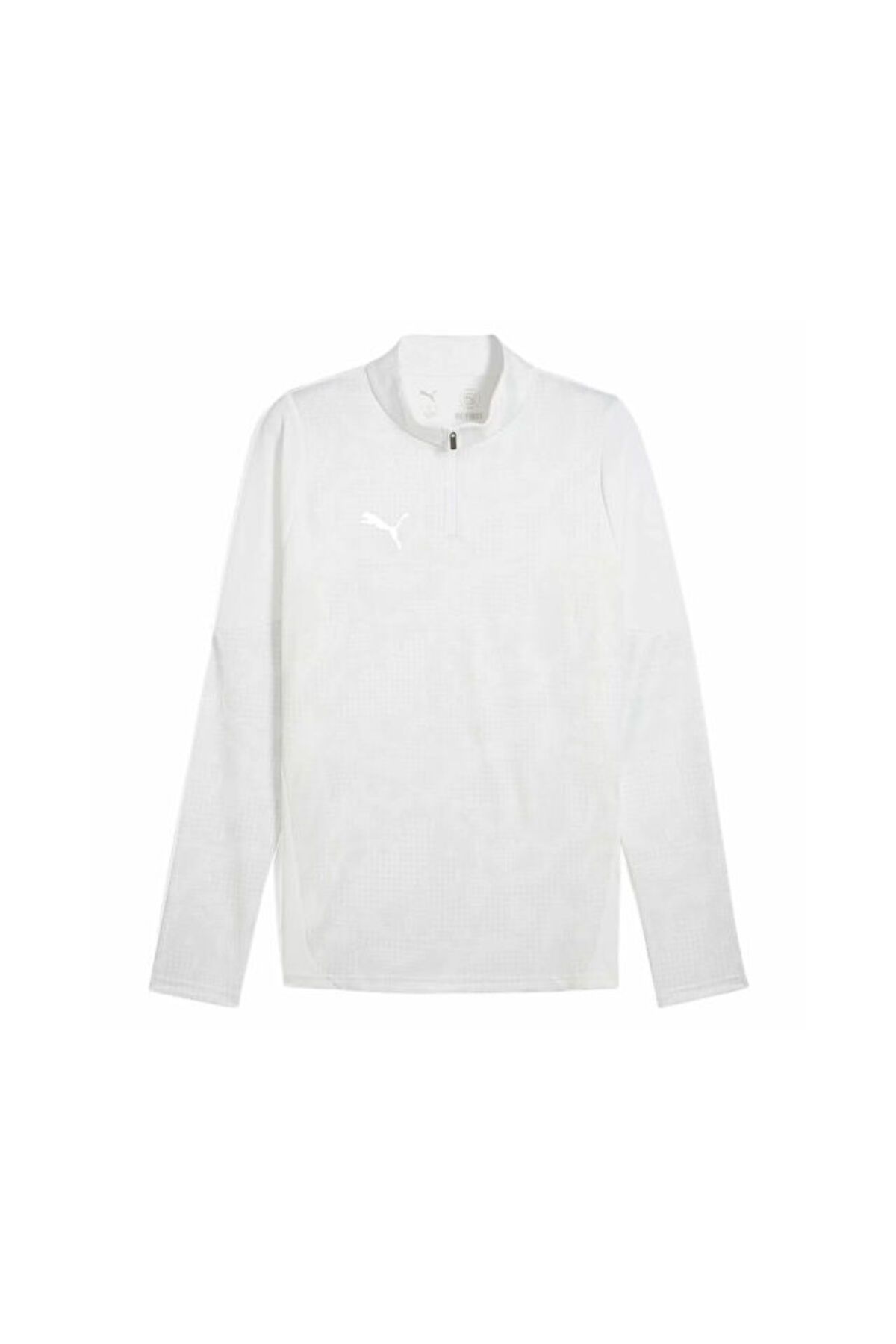 Puma Teamcup Training 1/4 Zip Top Erkek Futbol Uzun Kollu Antrenman Üstü 65916404 Beyaz