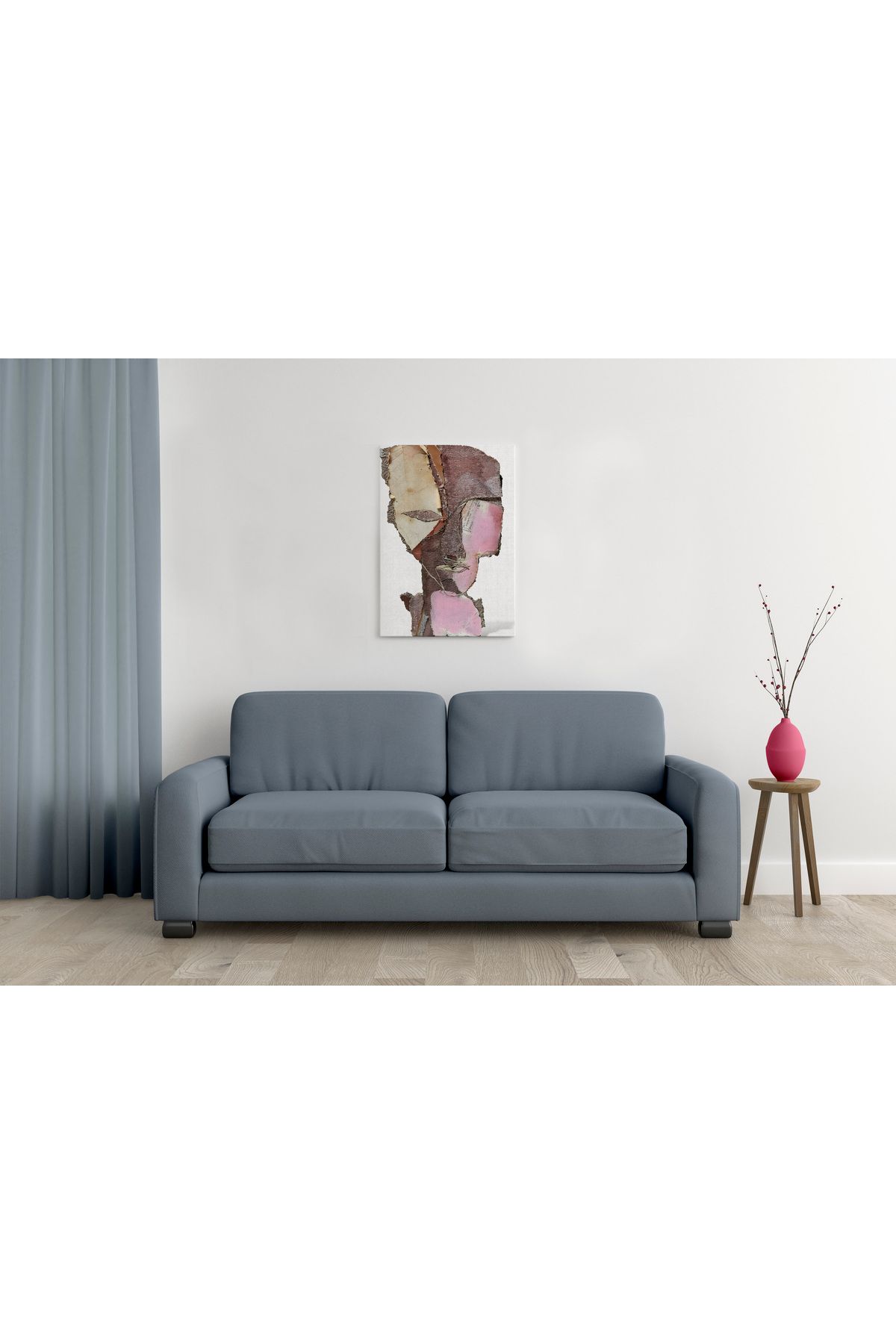 waspandhornet Abstrakt Portre MDF Tablo
