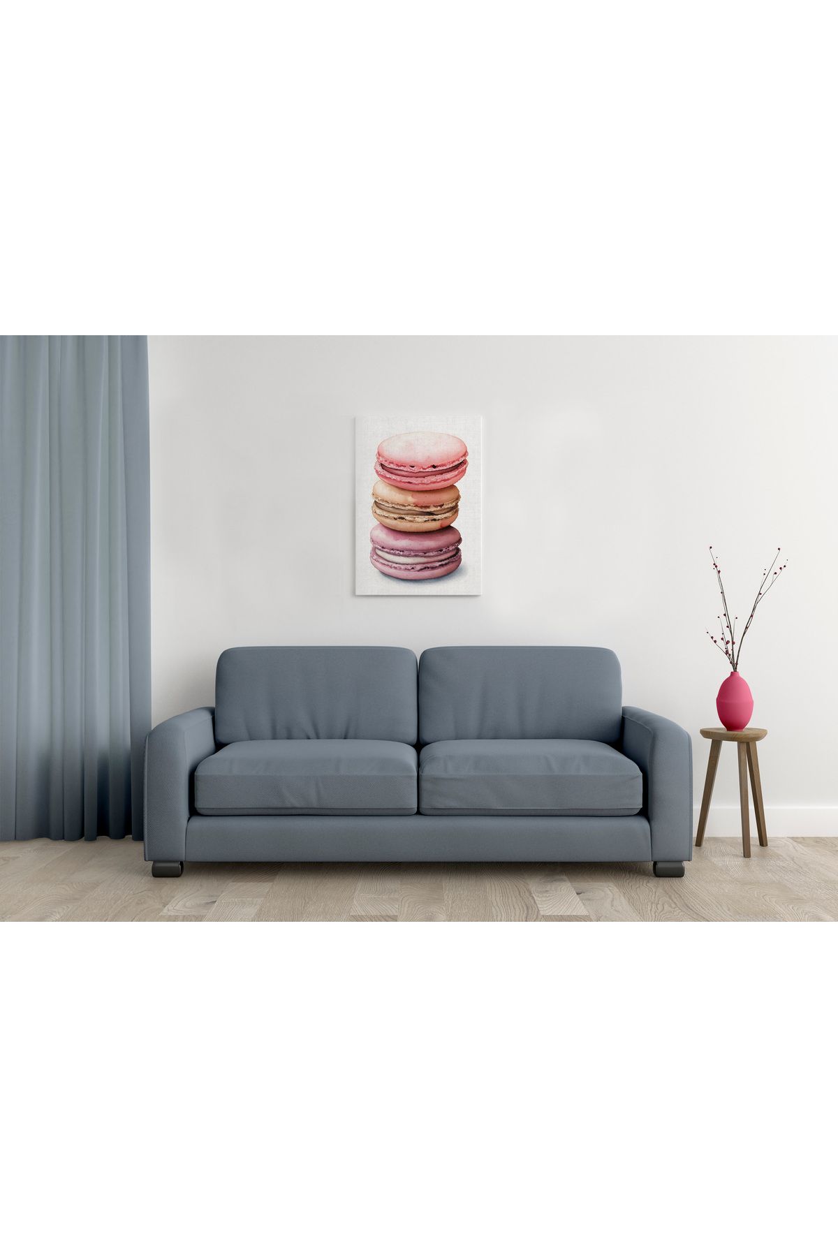 waspandhornet Macaron Temalı MDF Tablo