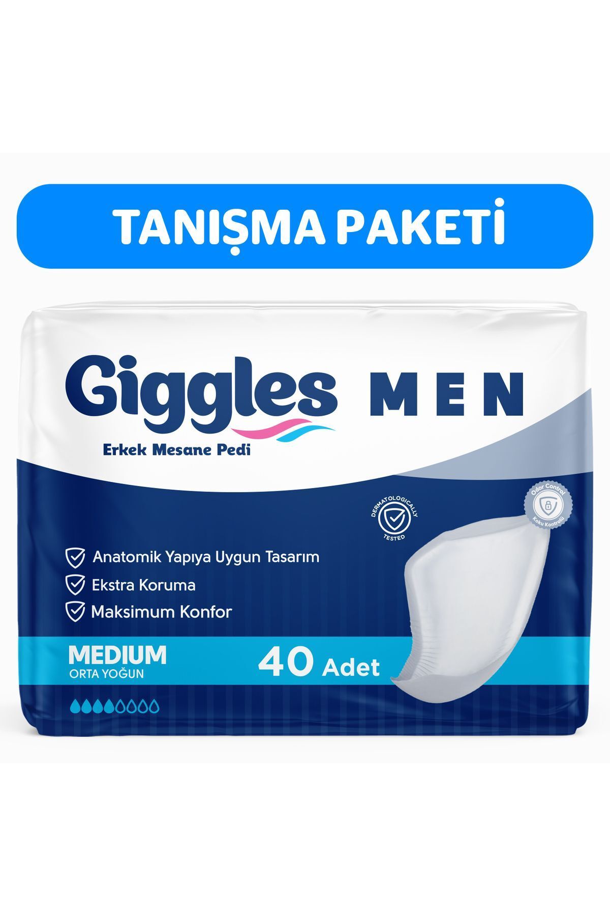 giggles Erkek(Men) Mesane Pedi (Bladder Pad) 40 Adet