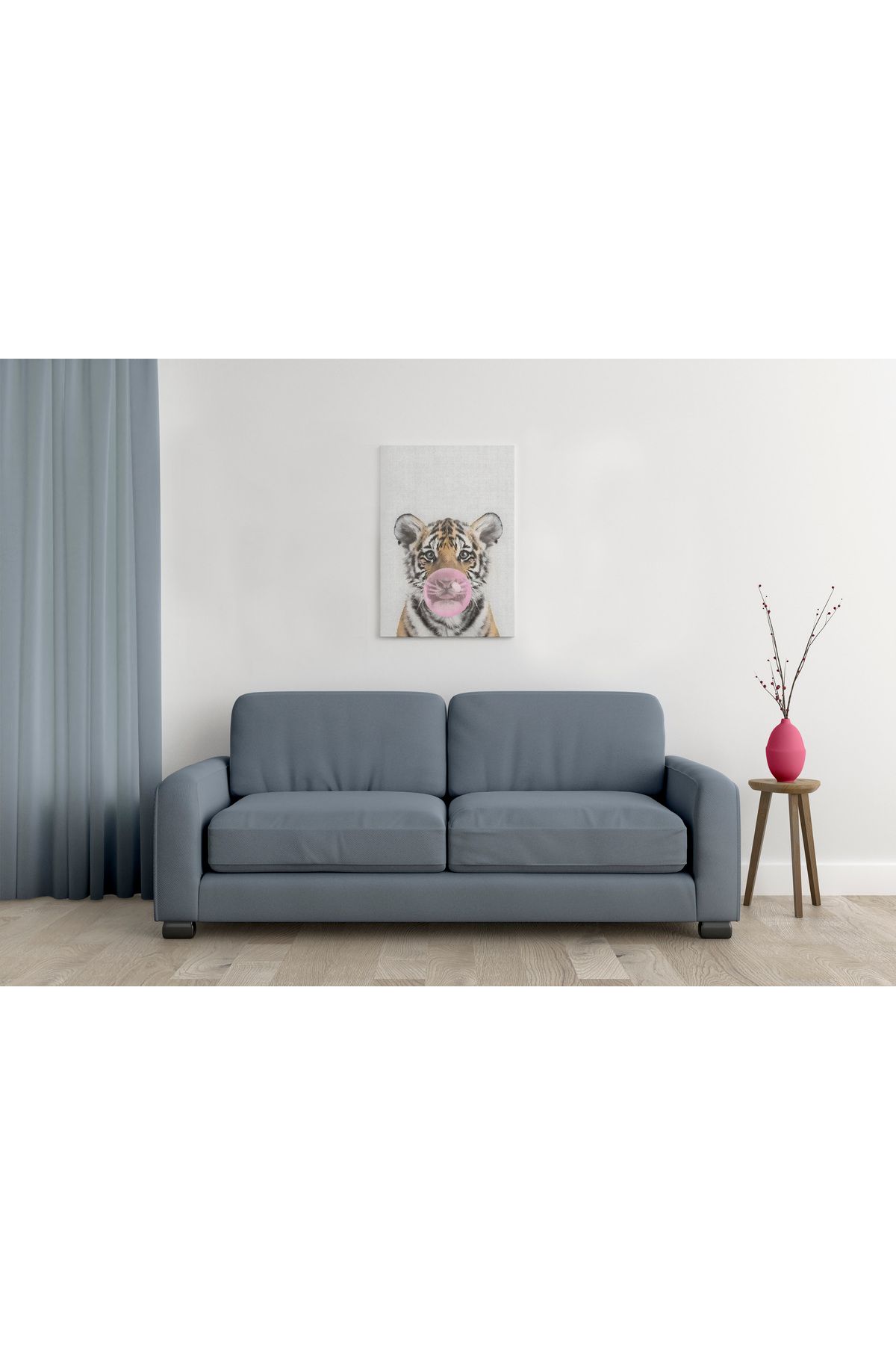 waspandhornet Sevimli Kaplan MDF Tablo