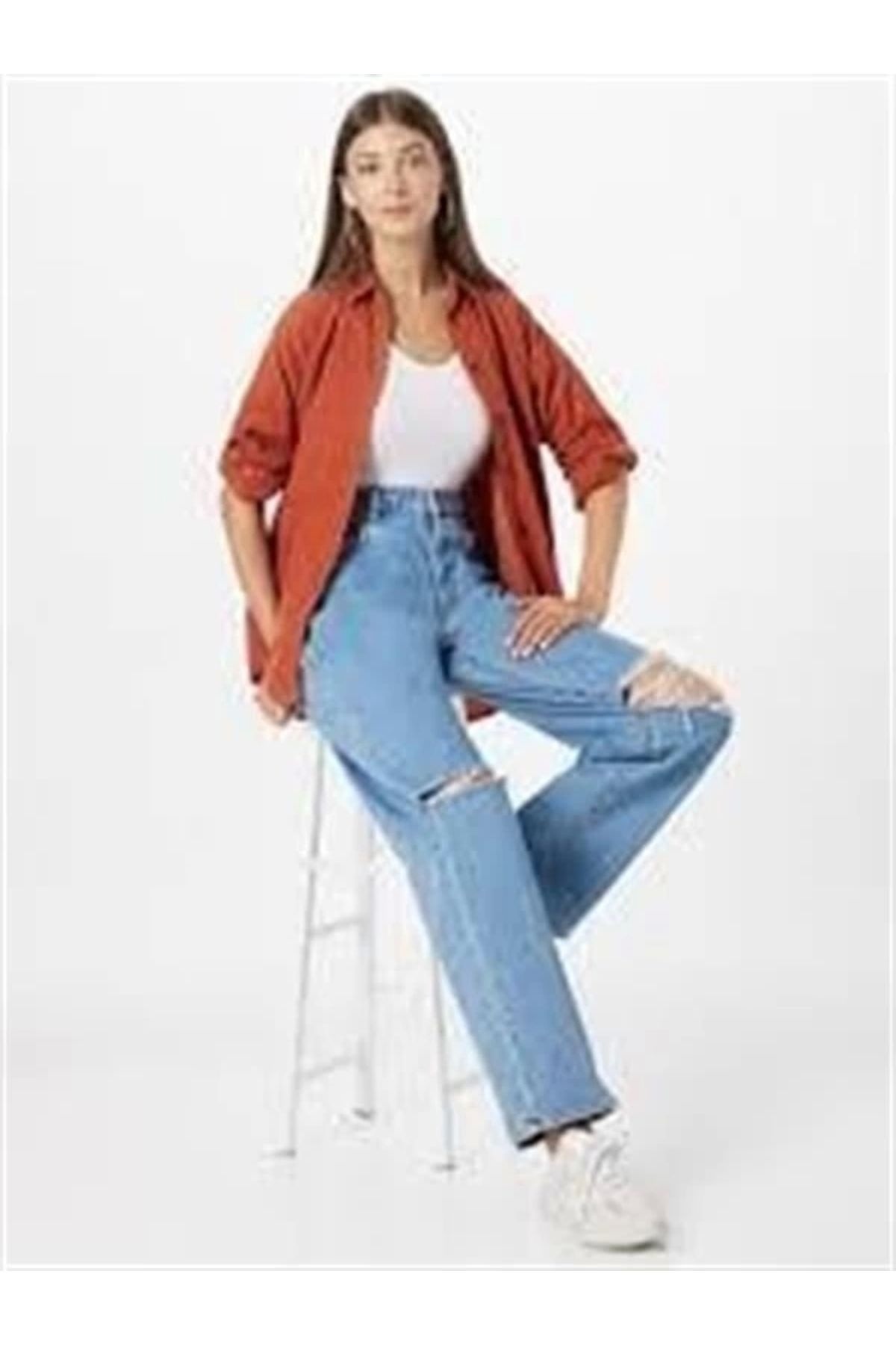 Lale Moda Nıgono Kadife Oduncu Stil Gömlek