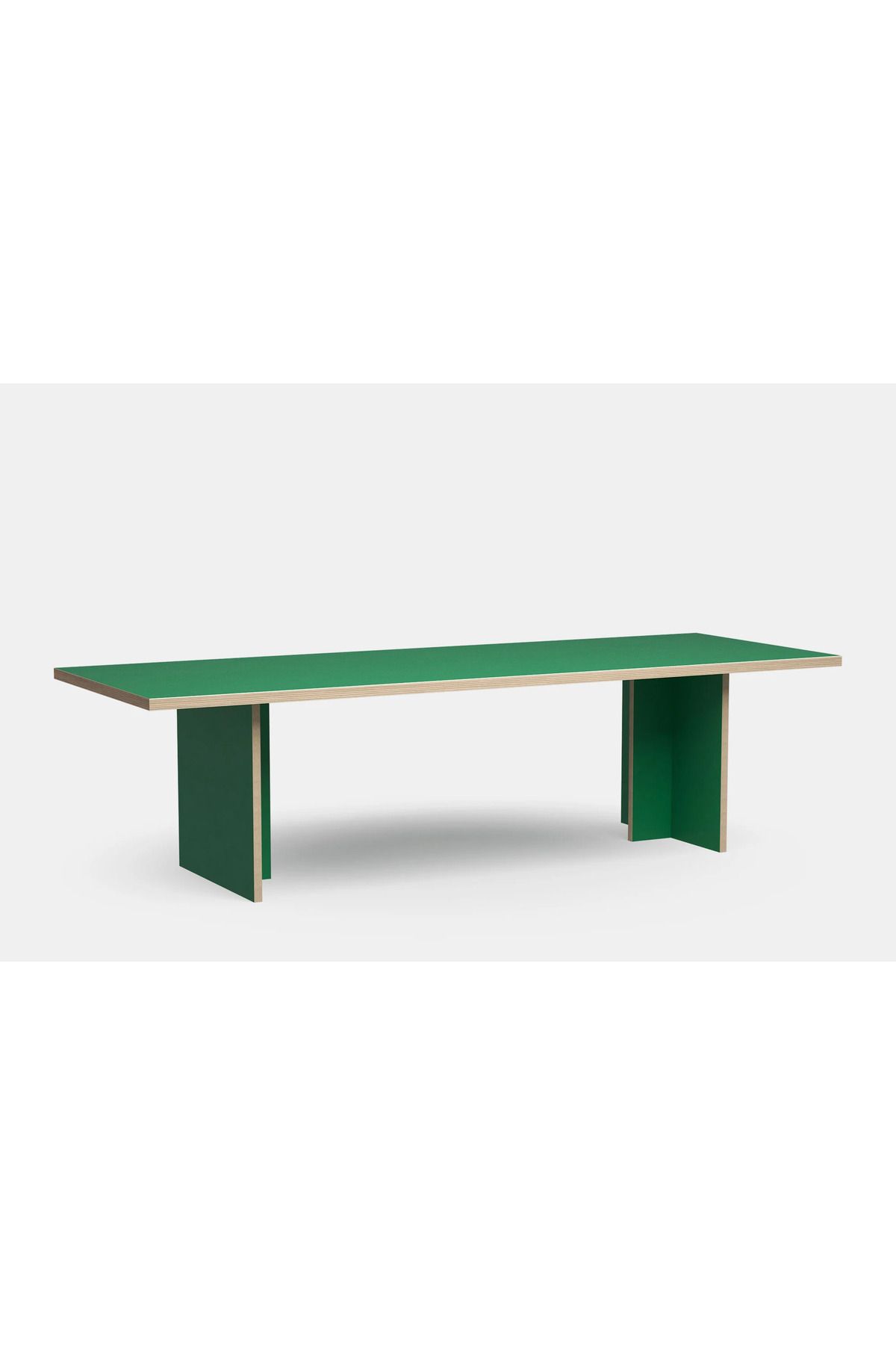 PASAWOODS Bruli | Modern Yeşil Dikdörtgen Masa | 280x100 Cm | Toplantı / Çalışma / Yemek Masası