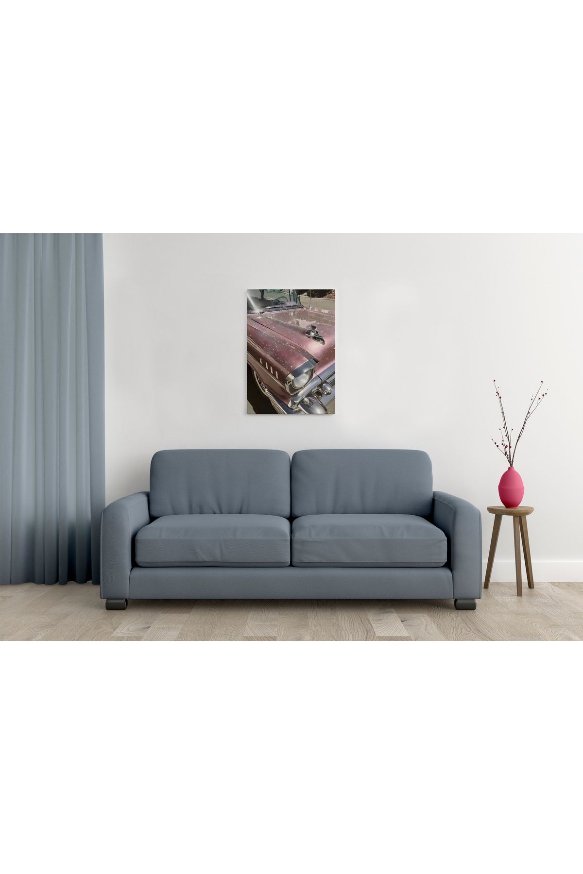 waspandhornet Retro Klasik Araç Tasarımlı MDF Tablo