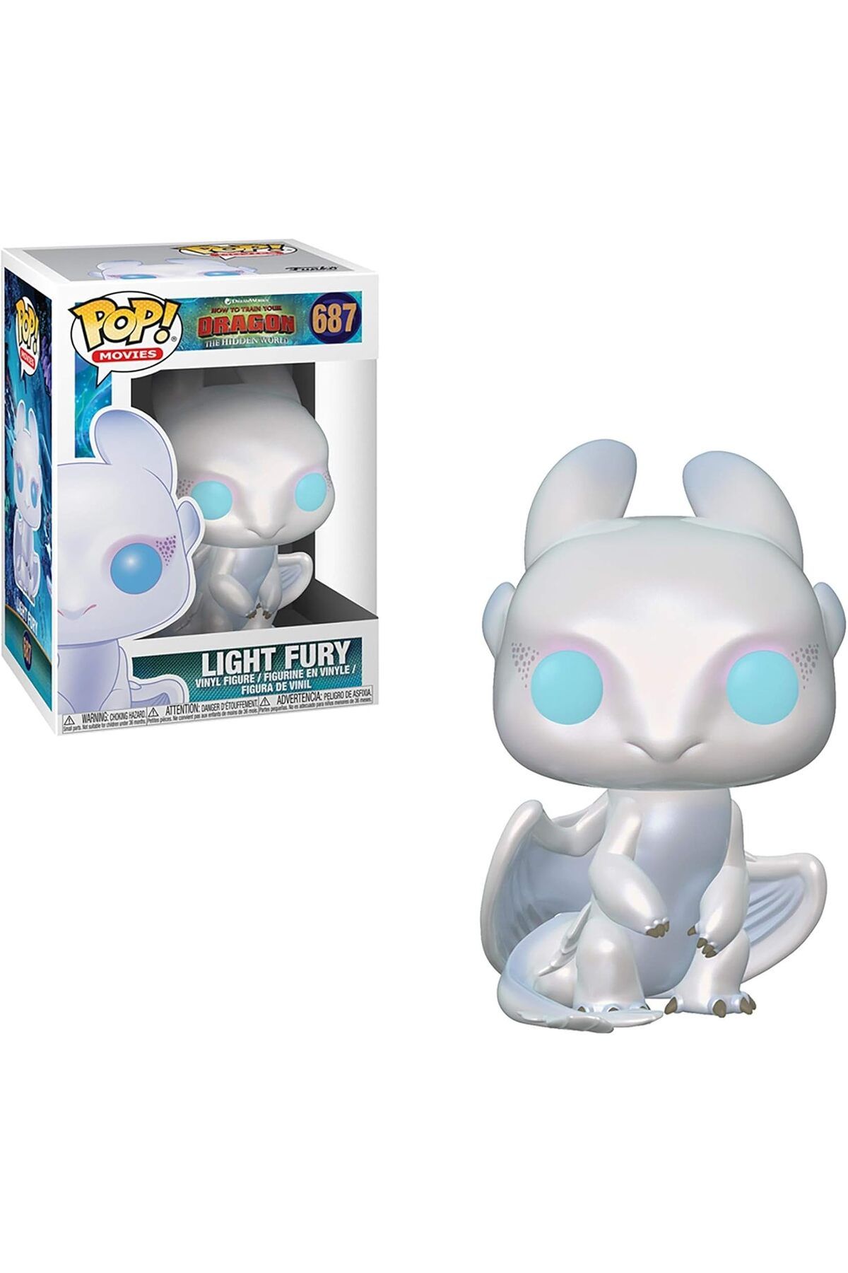Funko Pop How to Train Your Dragon 3, Light Fury Figür 9,5 cm Vinil Koleksiyon
