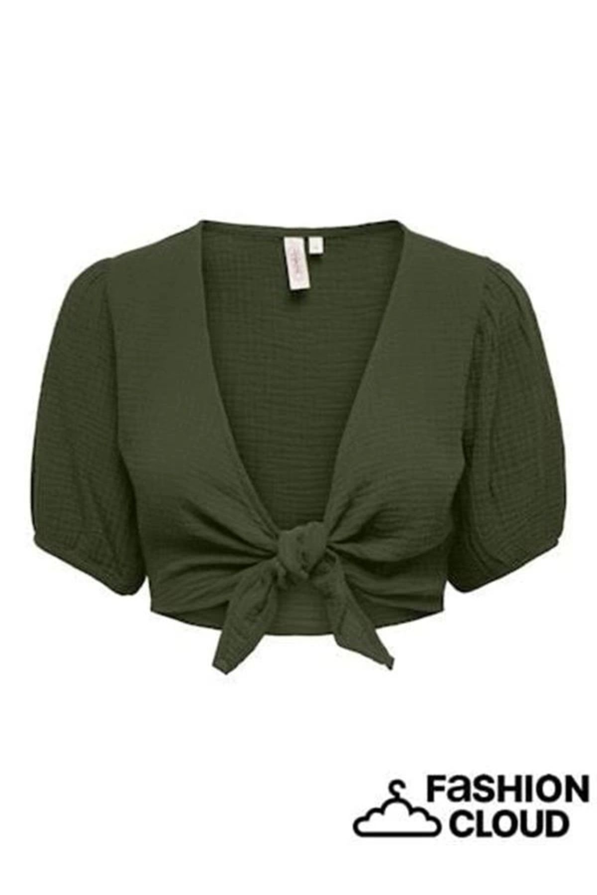 Lale Moda Müslin Baglamalı Crop