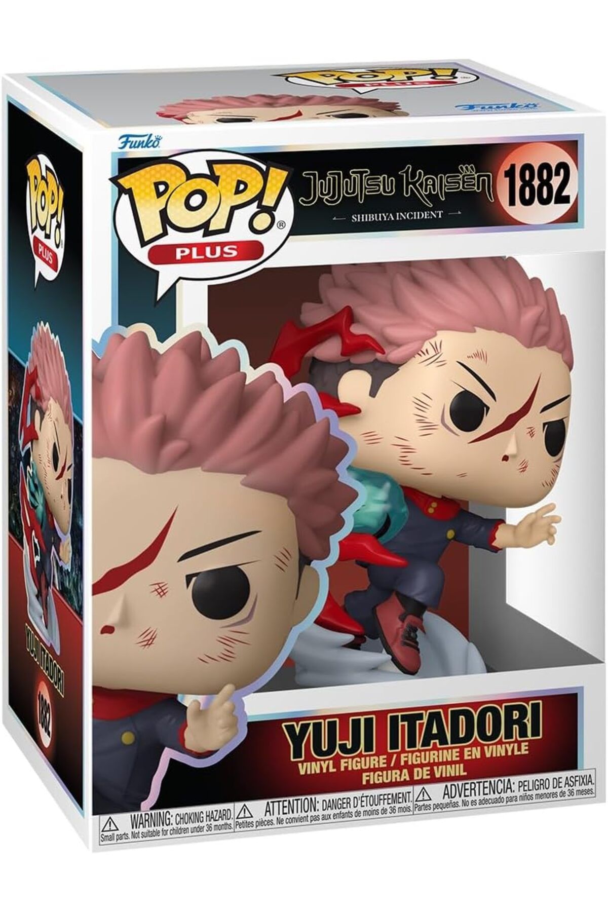 Funko Pop! Plus Jujutsu Kaisen, Yuji Itadori Vinil Koleksiyon Figürü 9,5 cm