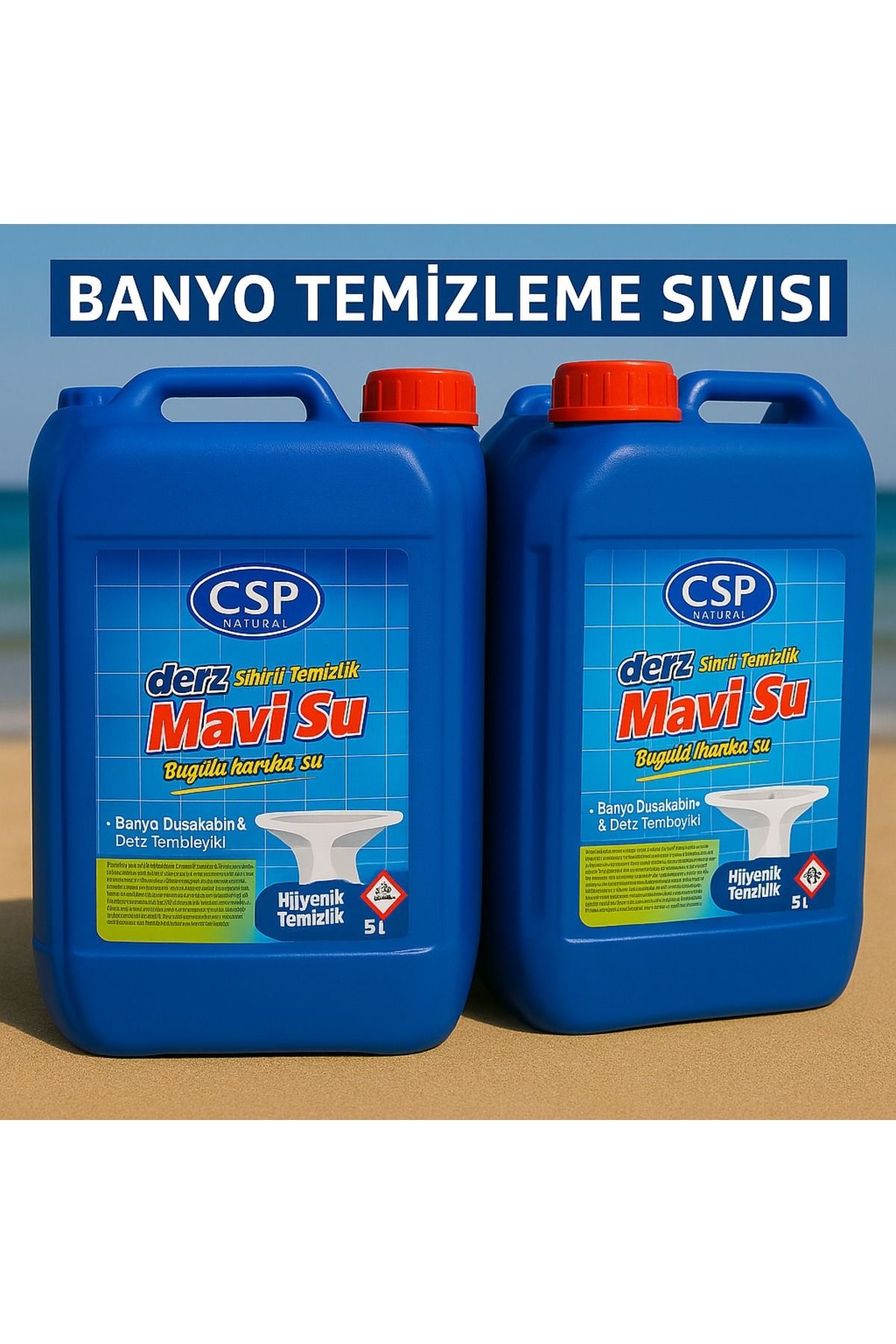 CSP Naturel Sihirli Muhteşem Su Duşakabin Ve Fayans Temizleyici 5 L 2 Li
