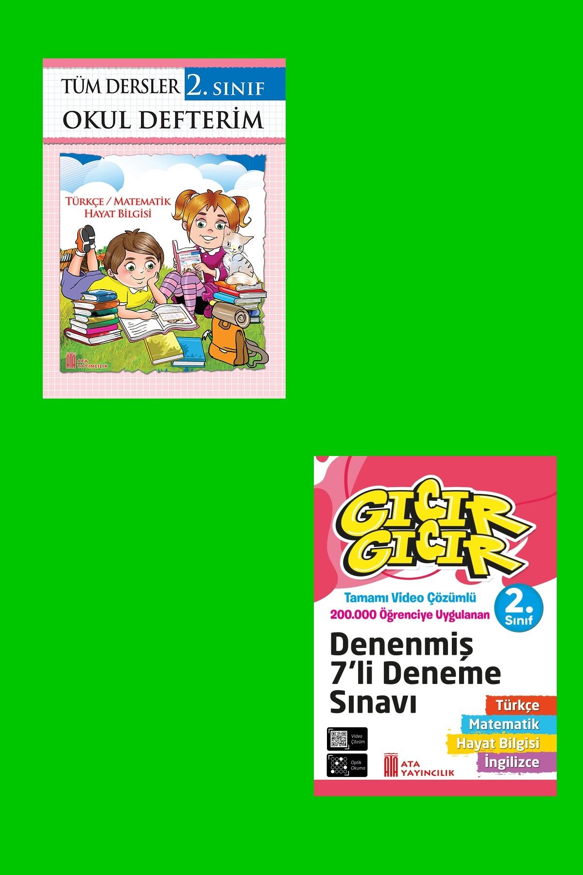 Ata Yayıncılık Ata 2.Sınıf Okula Yardımcı Tüm Dersler Okul Defterim- 6 lı Deneme Sınavı