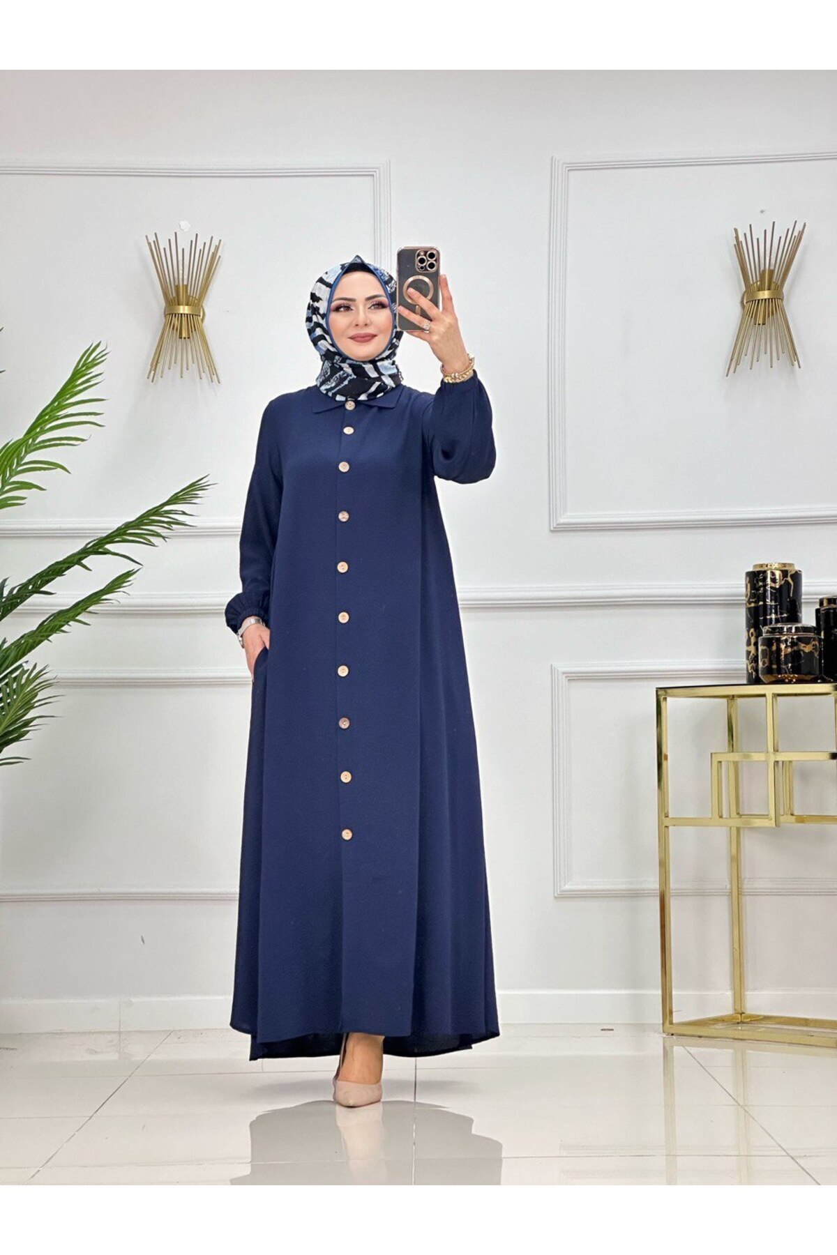 VALENS BOUTİQUE-Women's Hijab Ferace, Can Be Used as a Dress 1