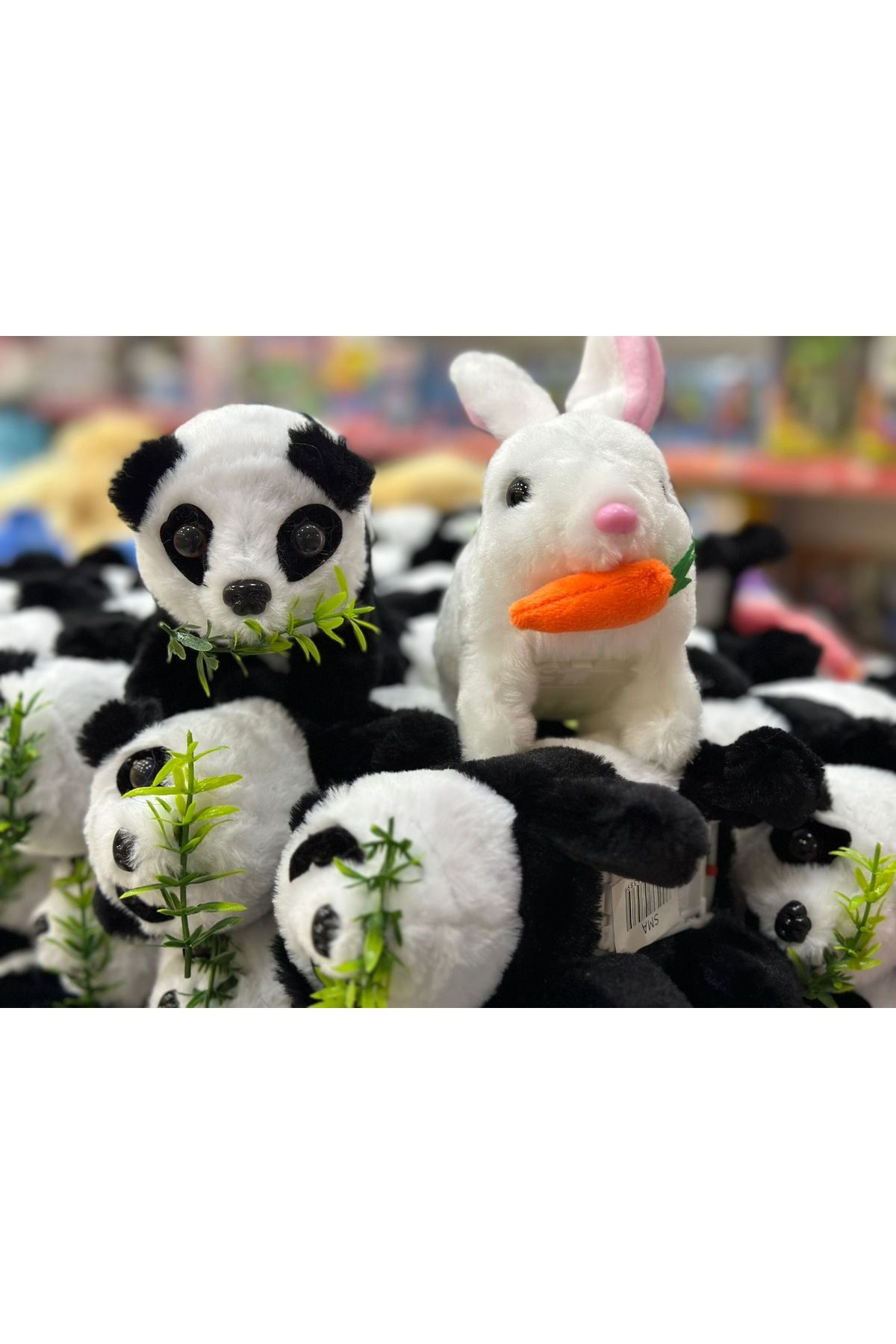 happystoretr Yürüyen panda ile zıplayan tavşan modeli 2 li set
