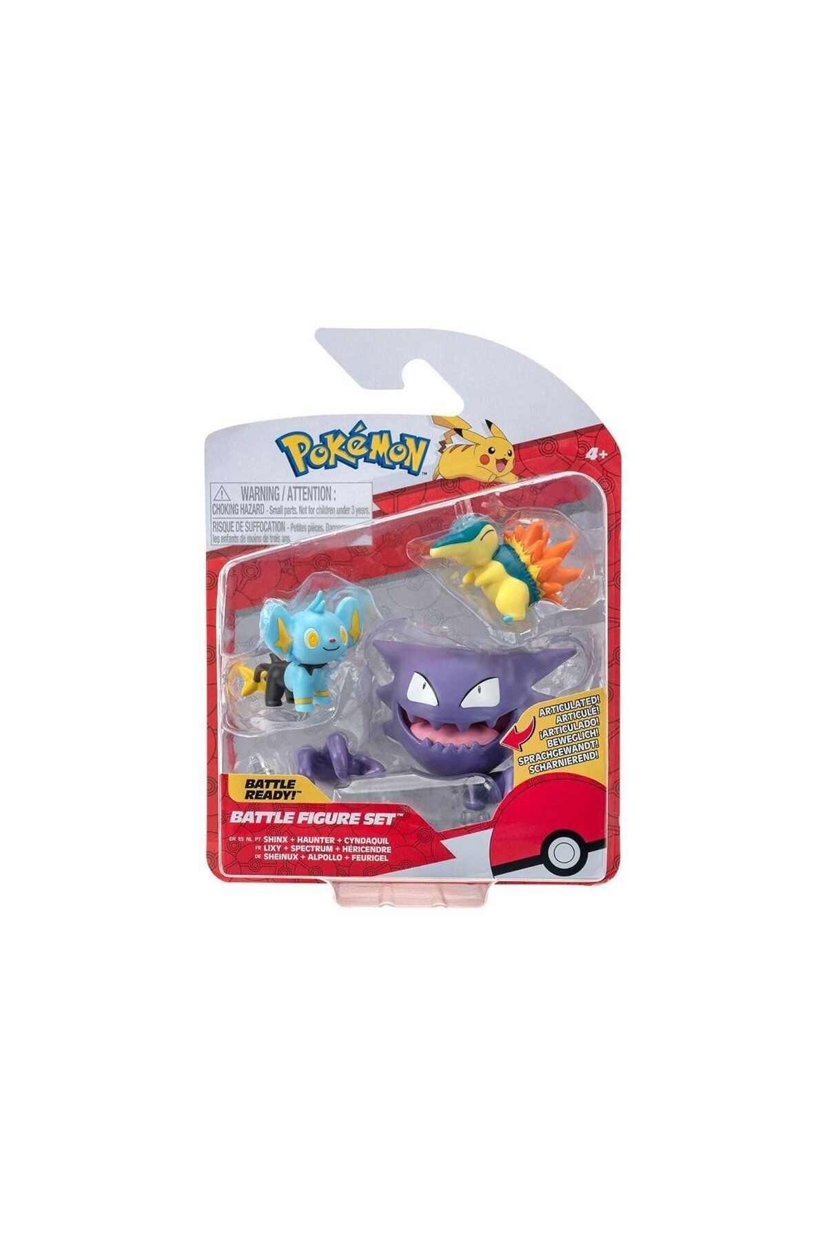 melfxxl eticaret POK 95155-R Pokemon Battle 3Lü Figür Seti