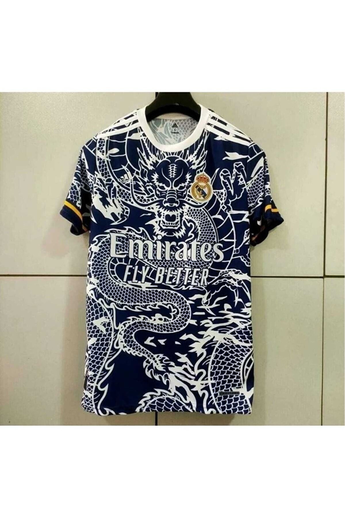 FEEL STYLE Real Madrid 2023-24 Özel Çin Yılı Ejderha Desenli Konsept Forması