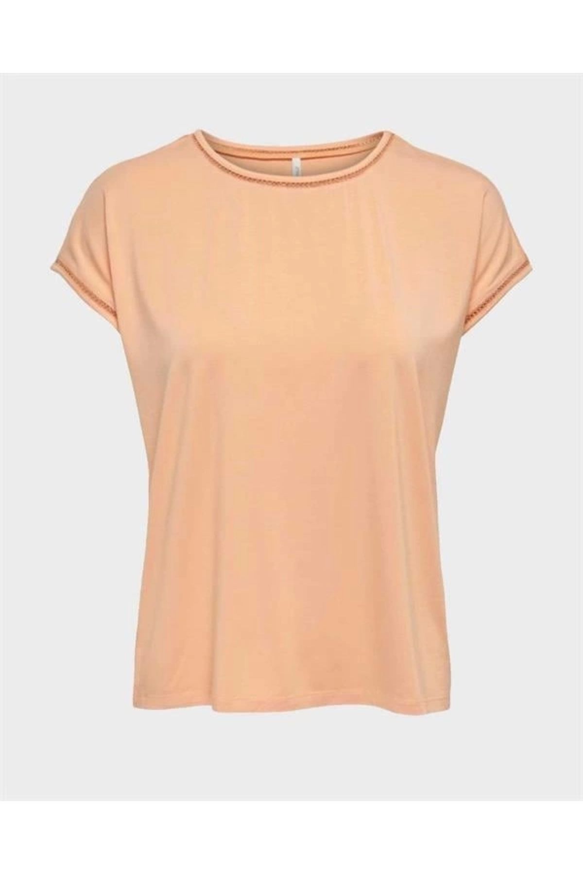 Lale Moda Viskon Yaka Dantel T-Shirt