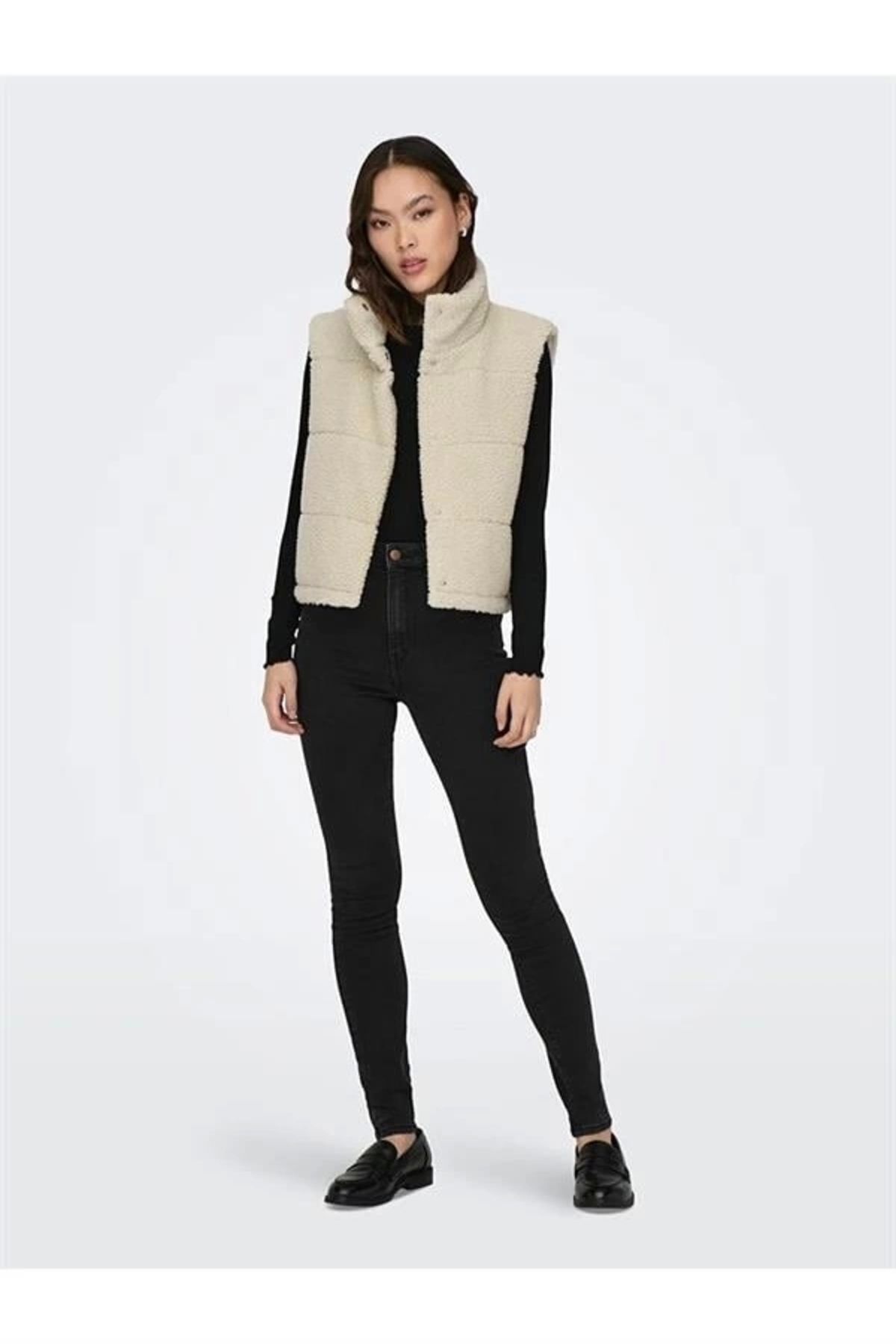 Lale Moda Cropped Polar Yelek
