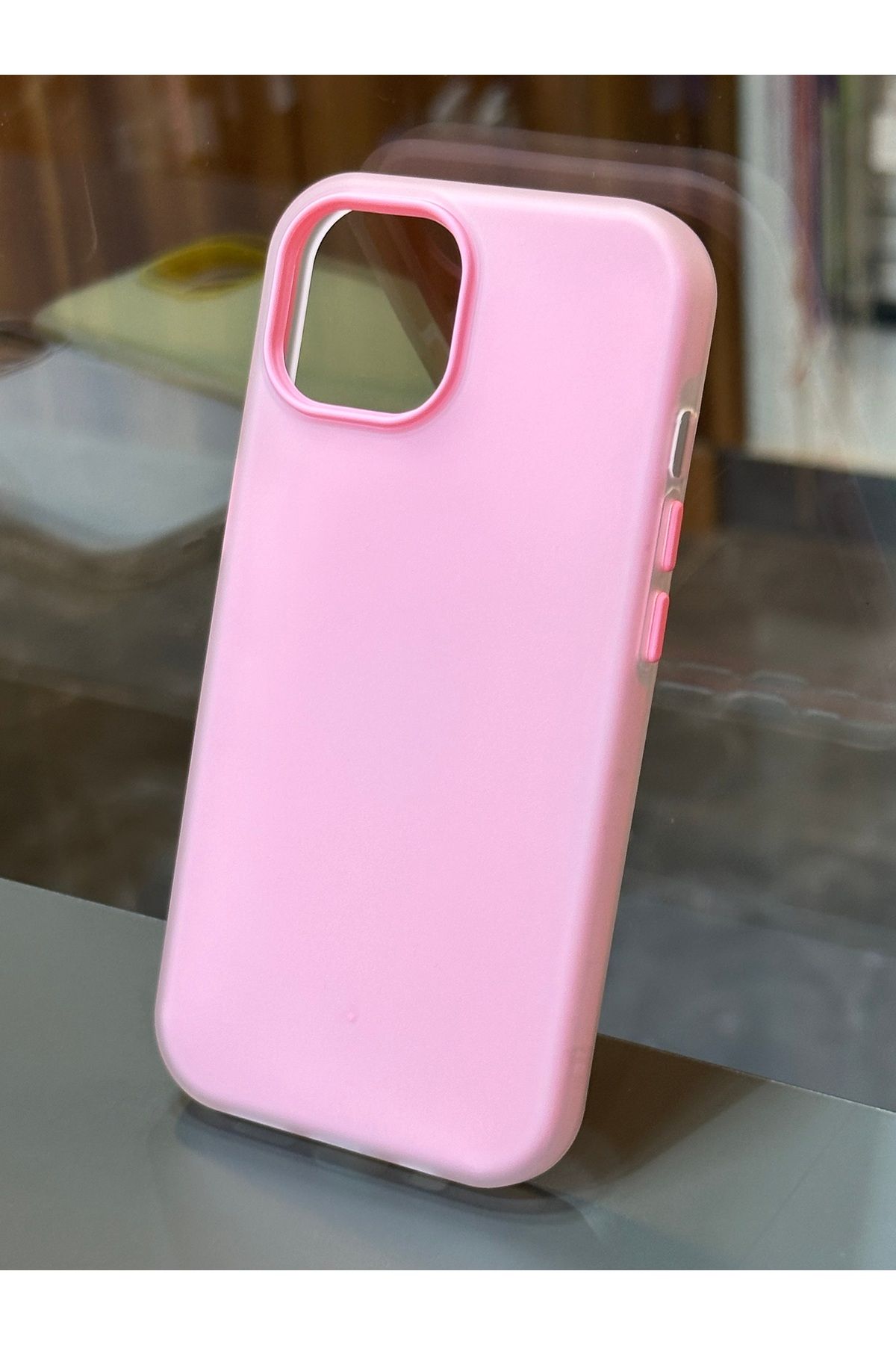 BURKİNA İphone 7P 8P uyumlu Soft Color Darbe Emici Buzlu 2 Parçalı Fotoğraf Koyulur Telefon Kılıfı