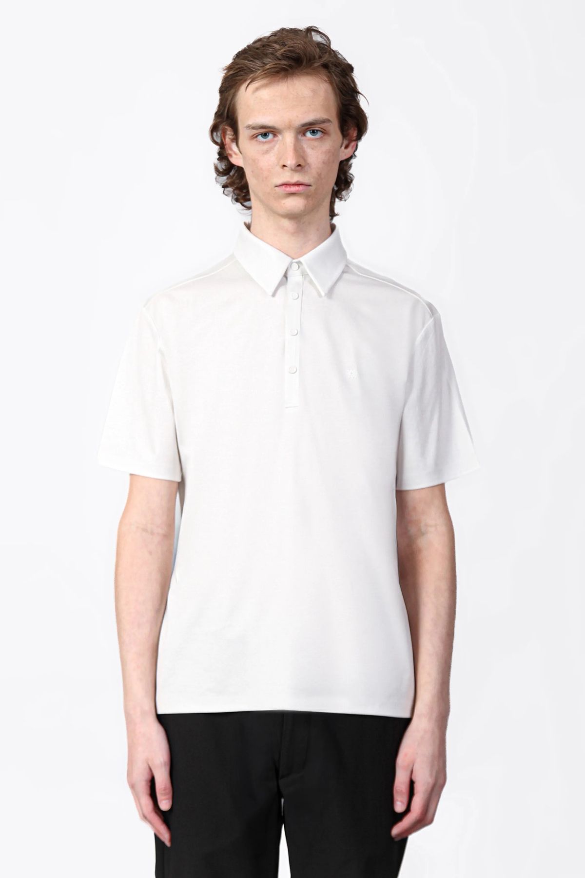 Isaora % 100 Pamuk Regular Fit Polo Yaka T Shirt Erkek POLO YAKA T SHİRT ISR3303 WHT