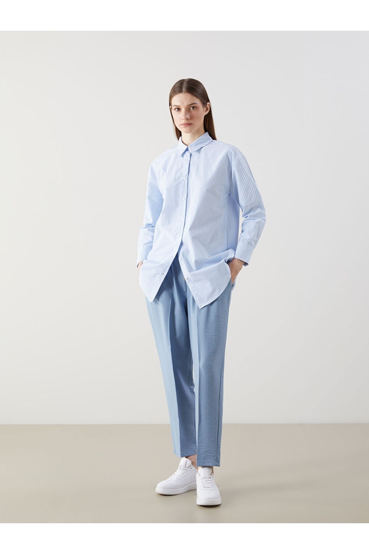 LC Waikiki LCW Modest Beli Lastikli Havuç Kesim Kadın Pantolon