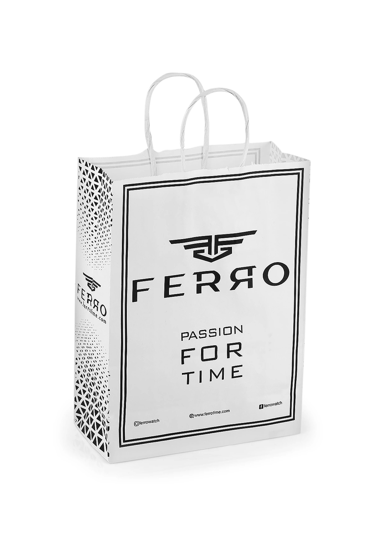 FERRO-Navy Blue Straw Cord Women's Wristwatch F2665C-T 7