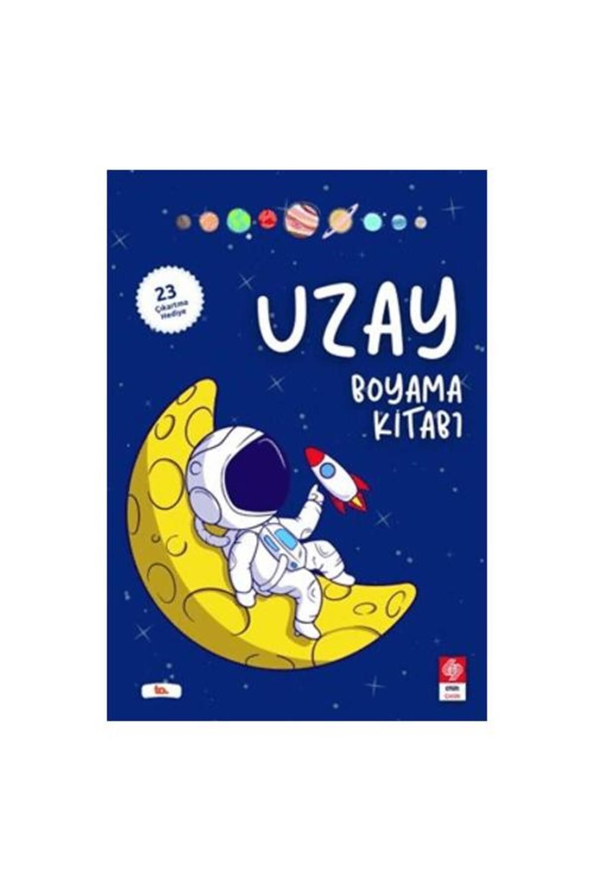 Ekin Basım Yayın Uzay Boyama Kitabı (23 Çıkartma Hediye)