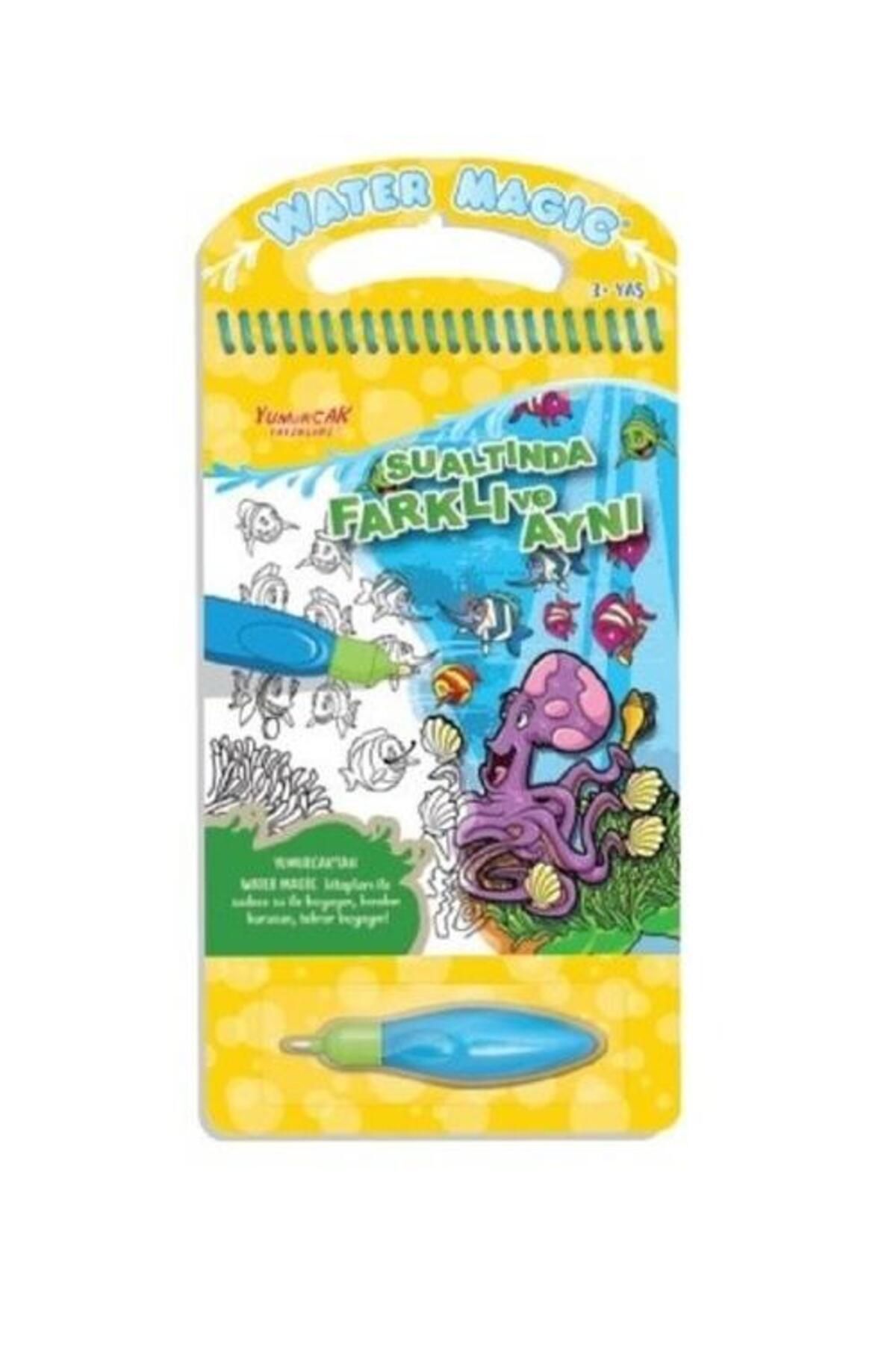 Yumurcak Yayınları Sualtında Farklı ve Aynı Water Magic Özel Kalemli Boya Kitabı