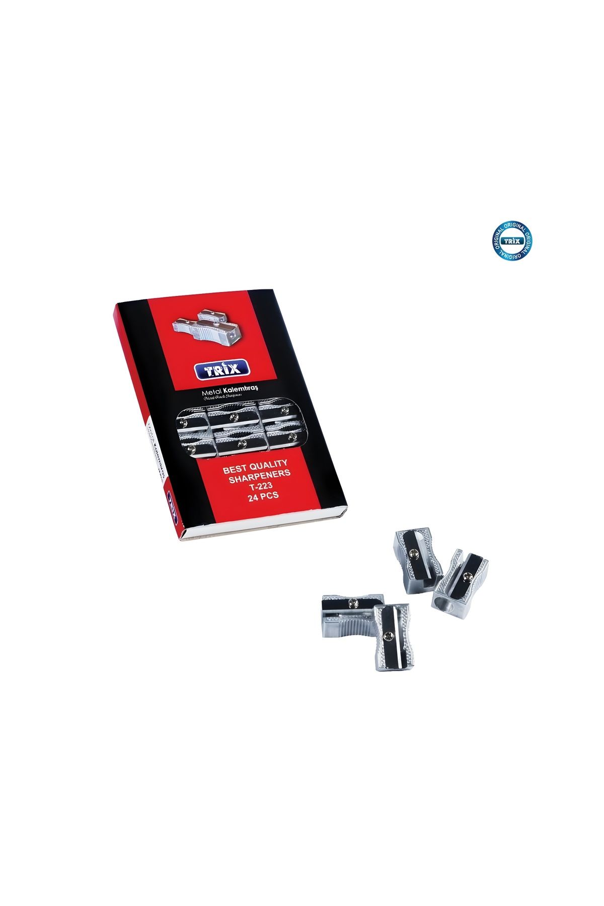 TRİX 3 Adet Metal Kalemtraş
