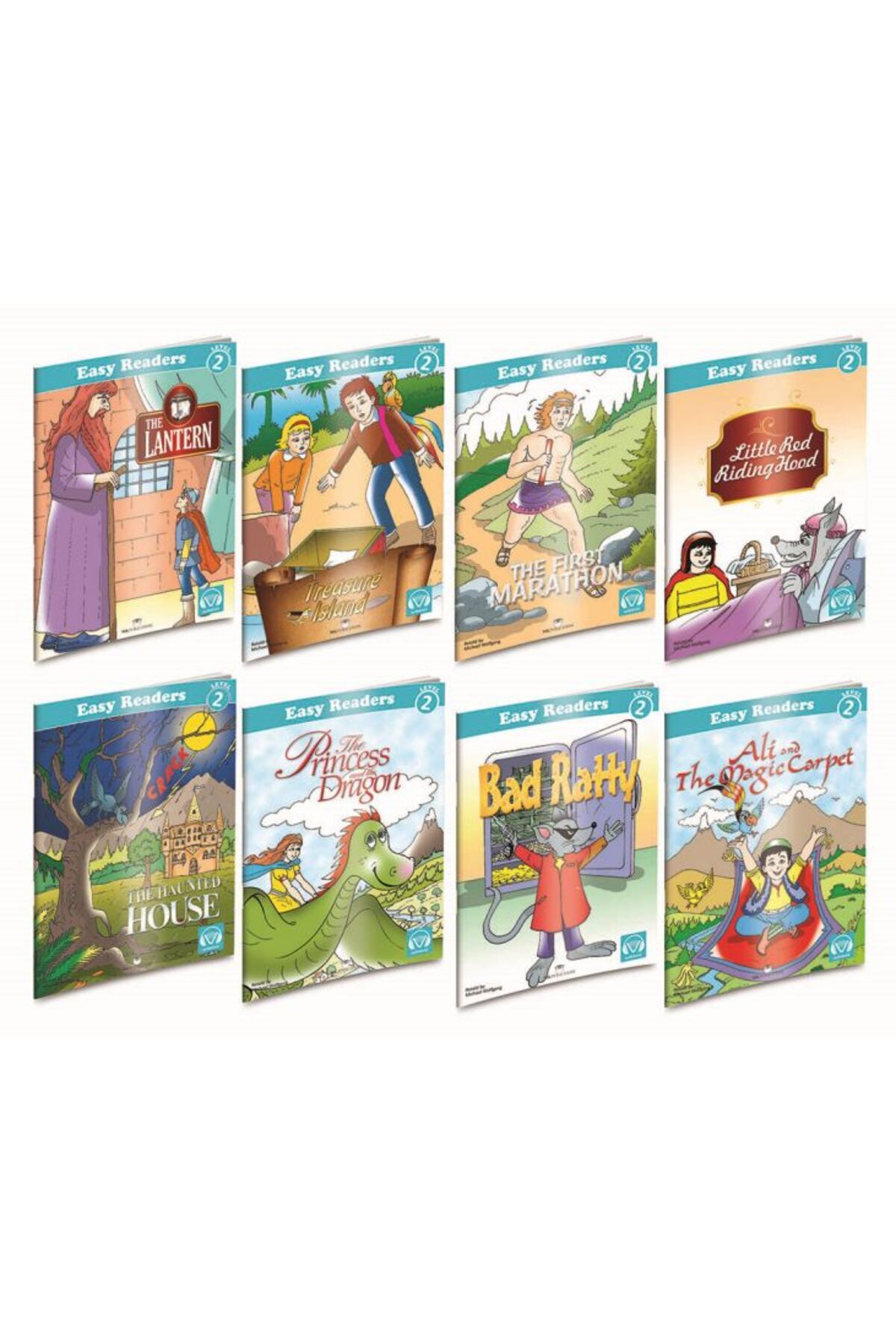 Destek Yayınları İngilizce Hikaye Seti 8 Kitap Level2 Karekod Dinlemeli