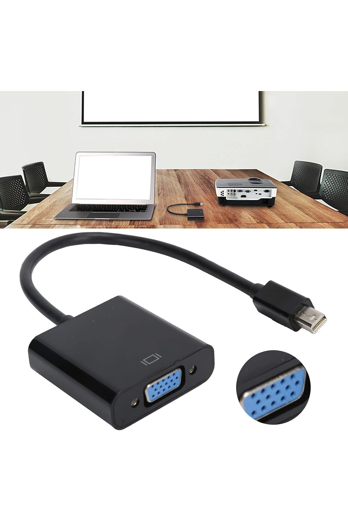 Others-Mini DisplayPort to VGA Adapter Cable for ThinkPad, Computers, Notebooks, and Display Devices, Black 7
